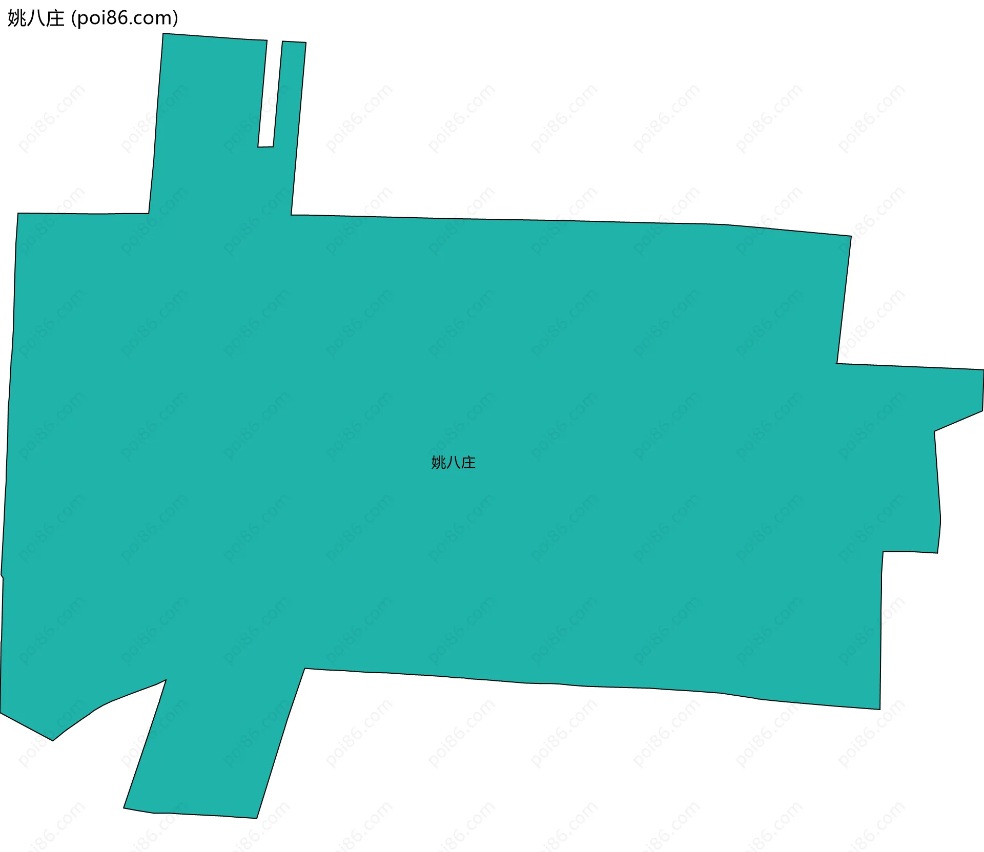 姚八庄边界地图