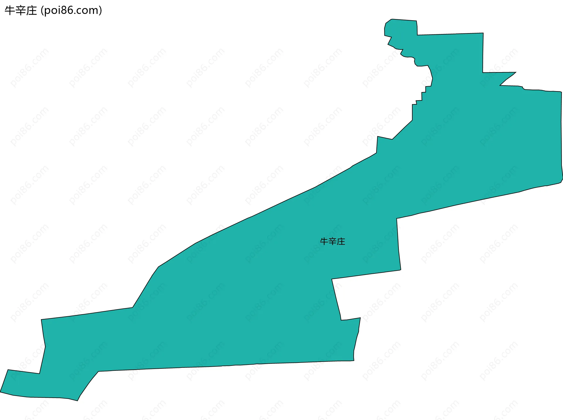 牛辛庄边界地图