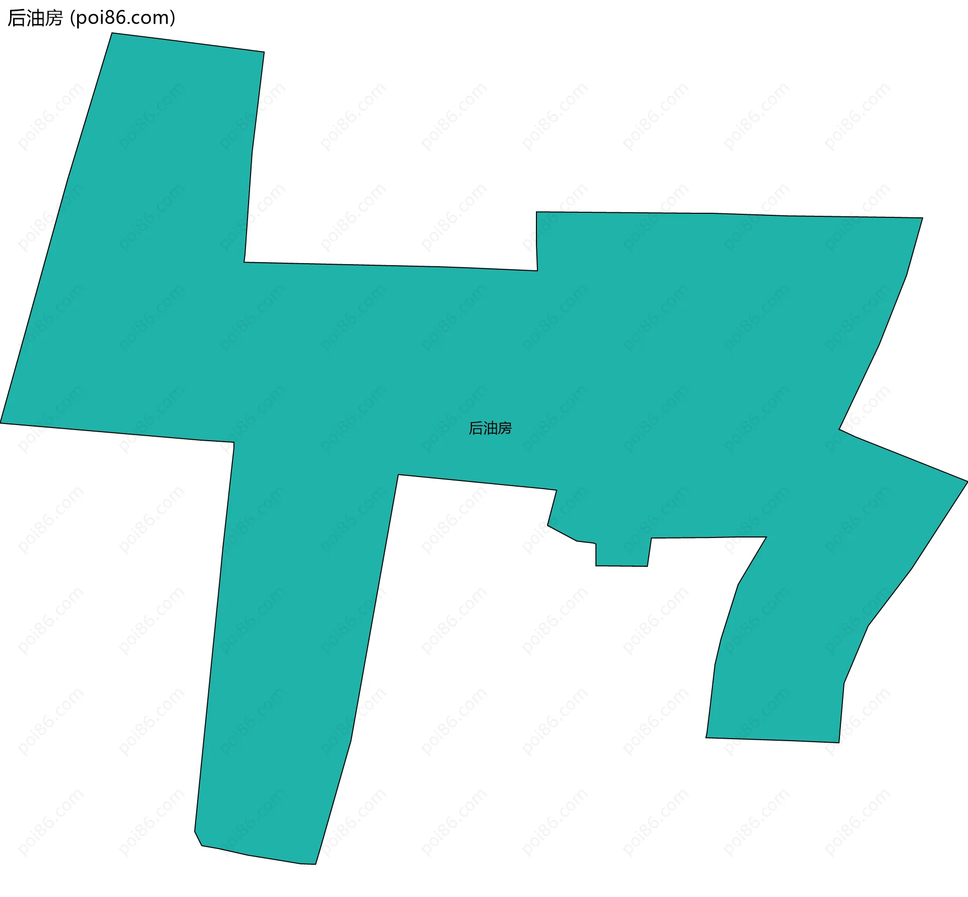 后油房边界地图