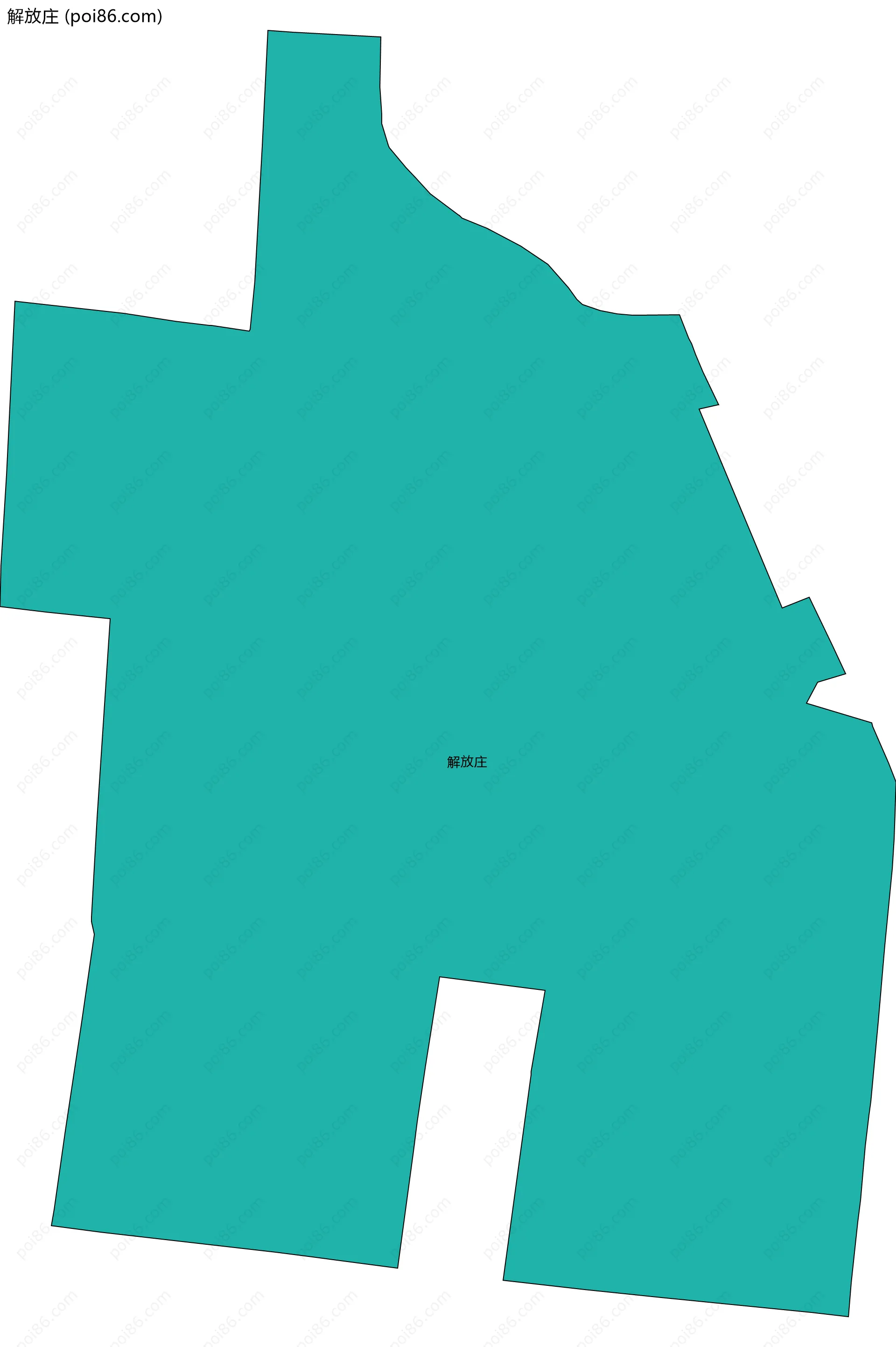 解放庄边界地图