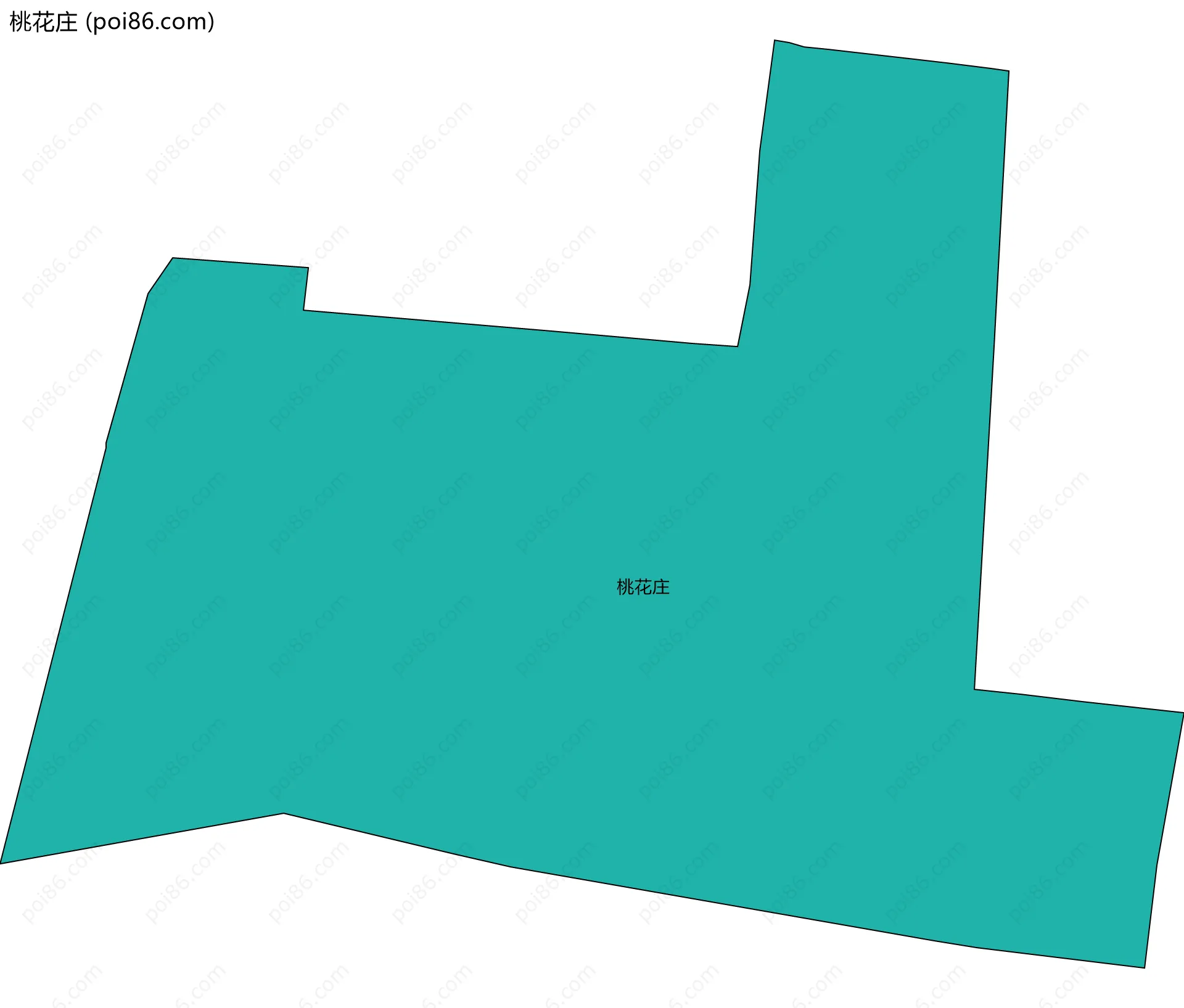 桃花庄边界地图
