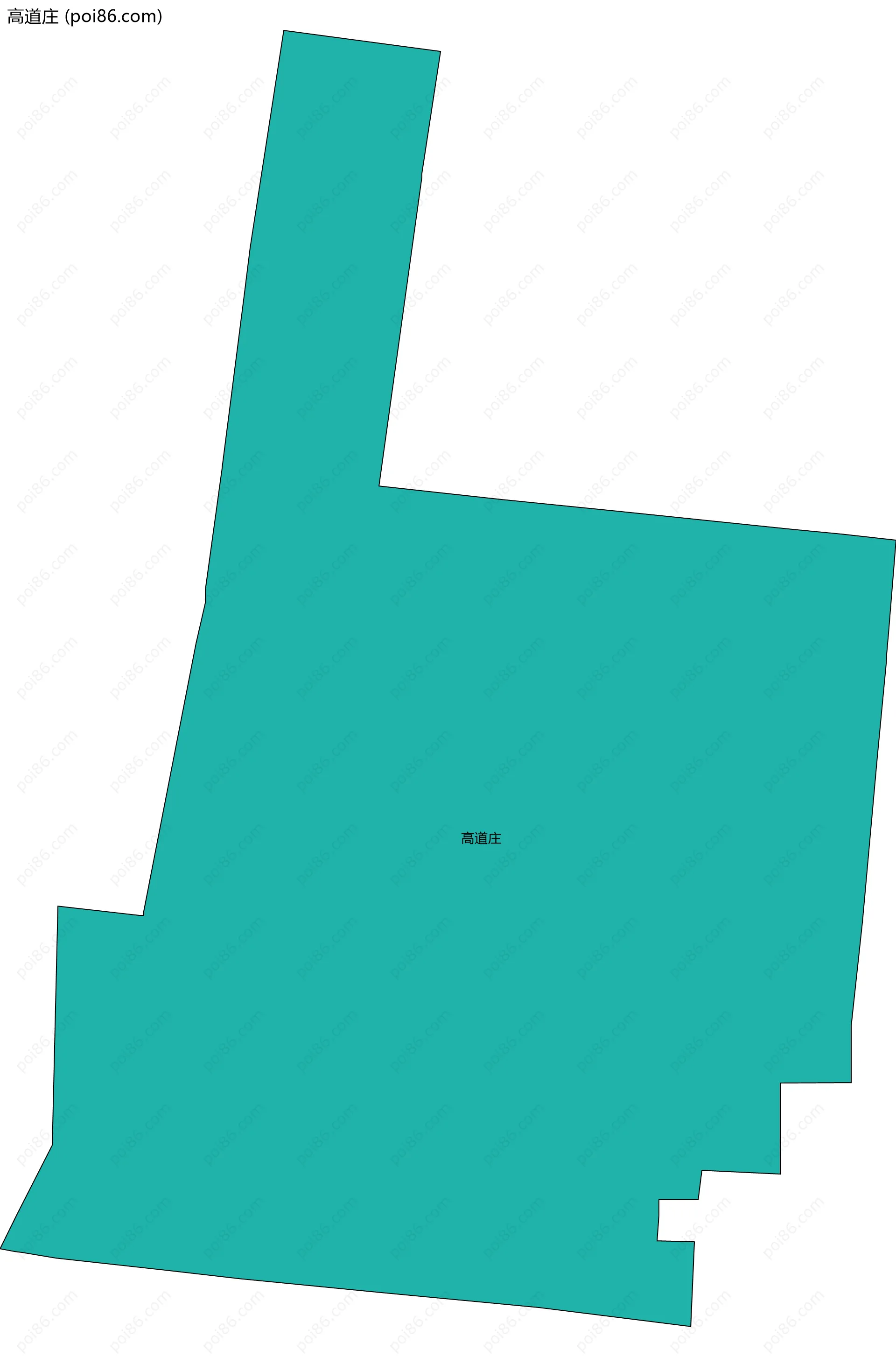 高道庄边界地图