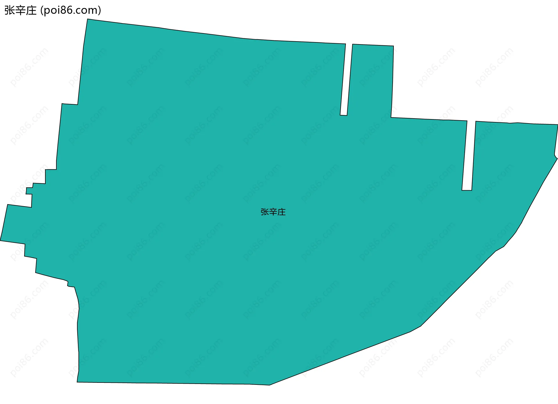 张辛庄边界地图