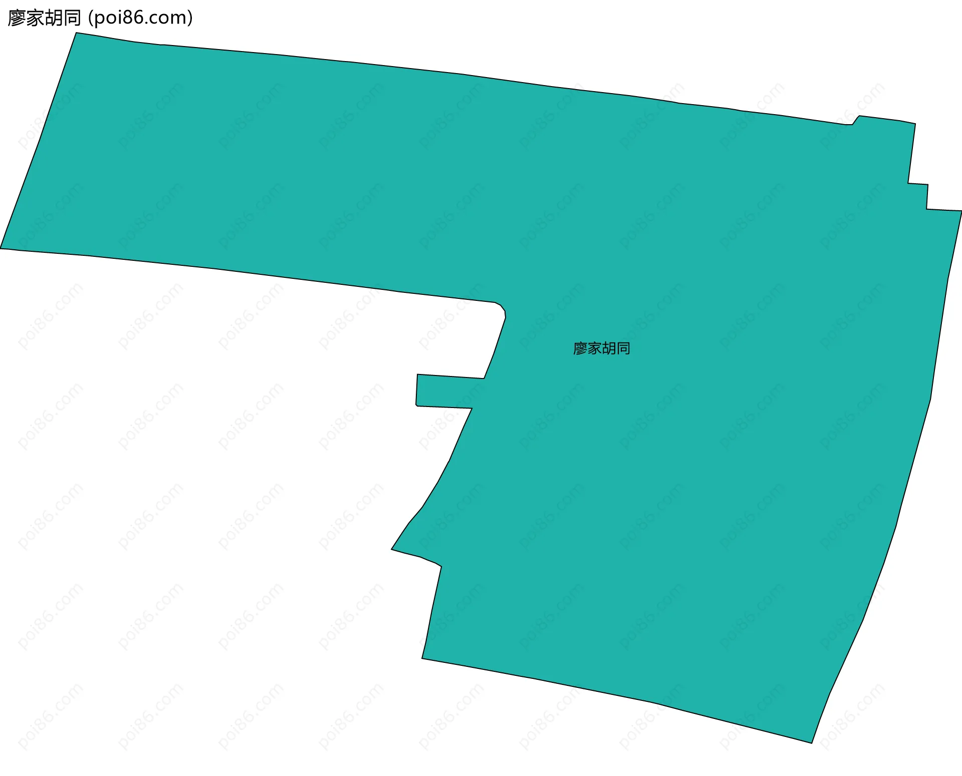 廖家胡同边界地图
