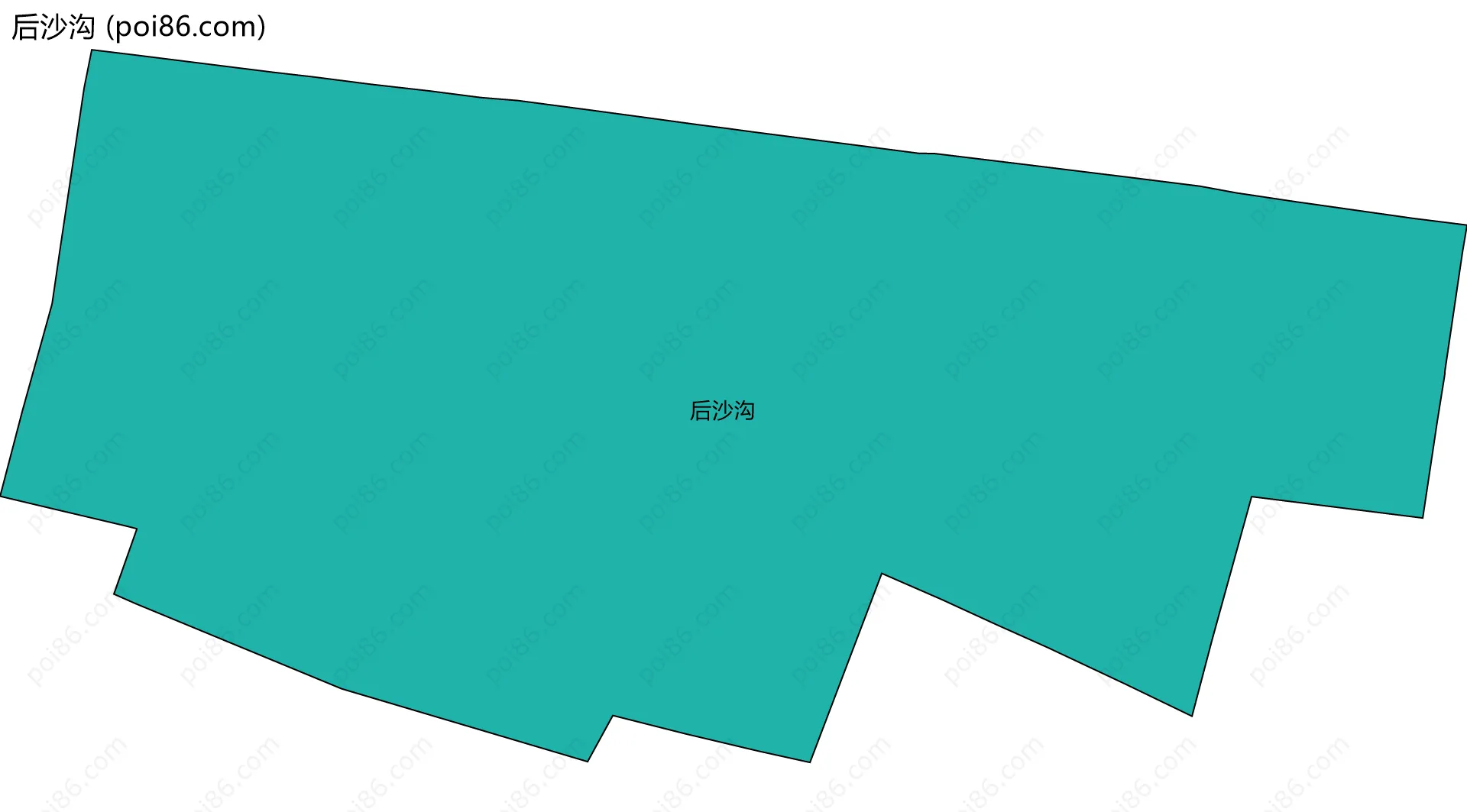 后沙沟边界地图