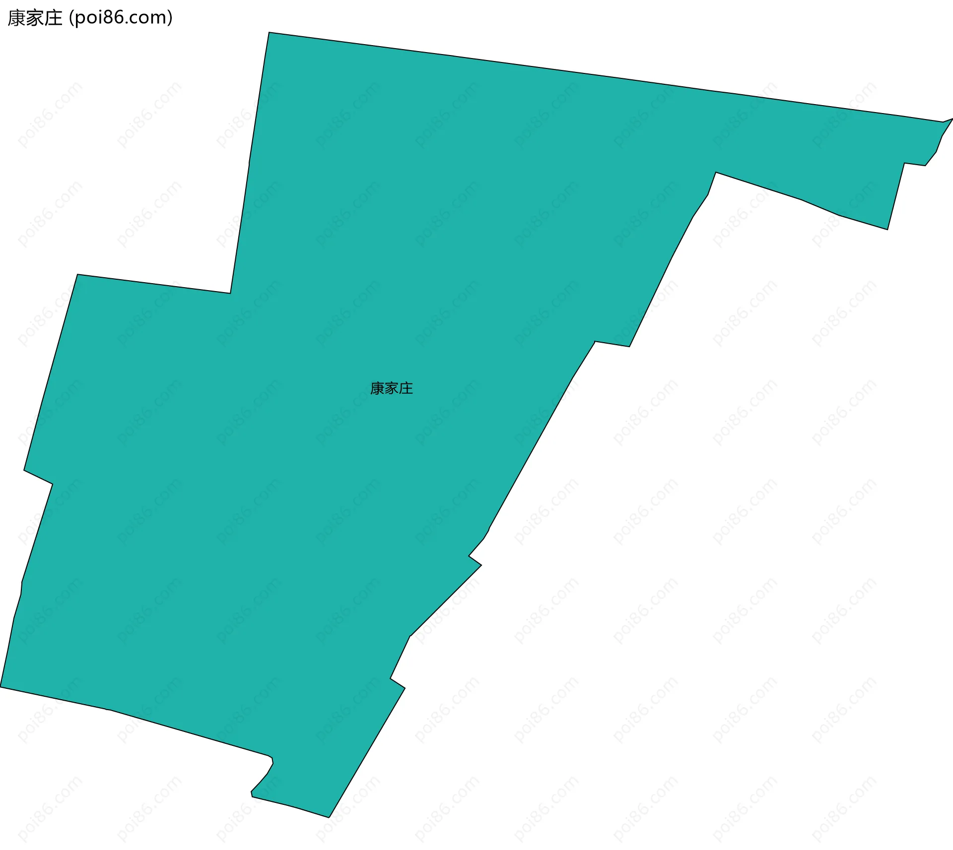 康家庄边界地图