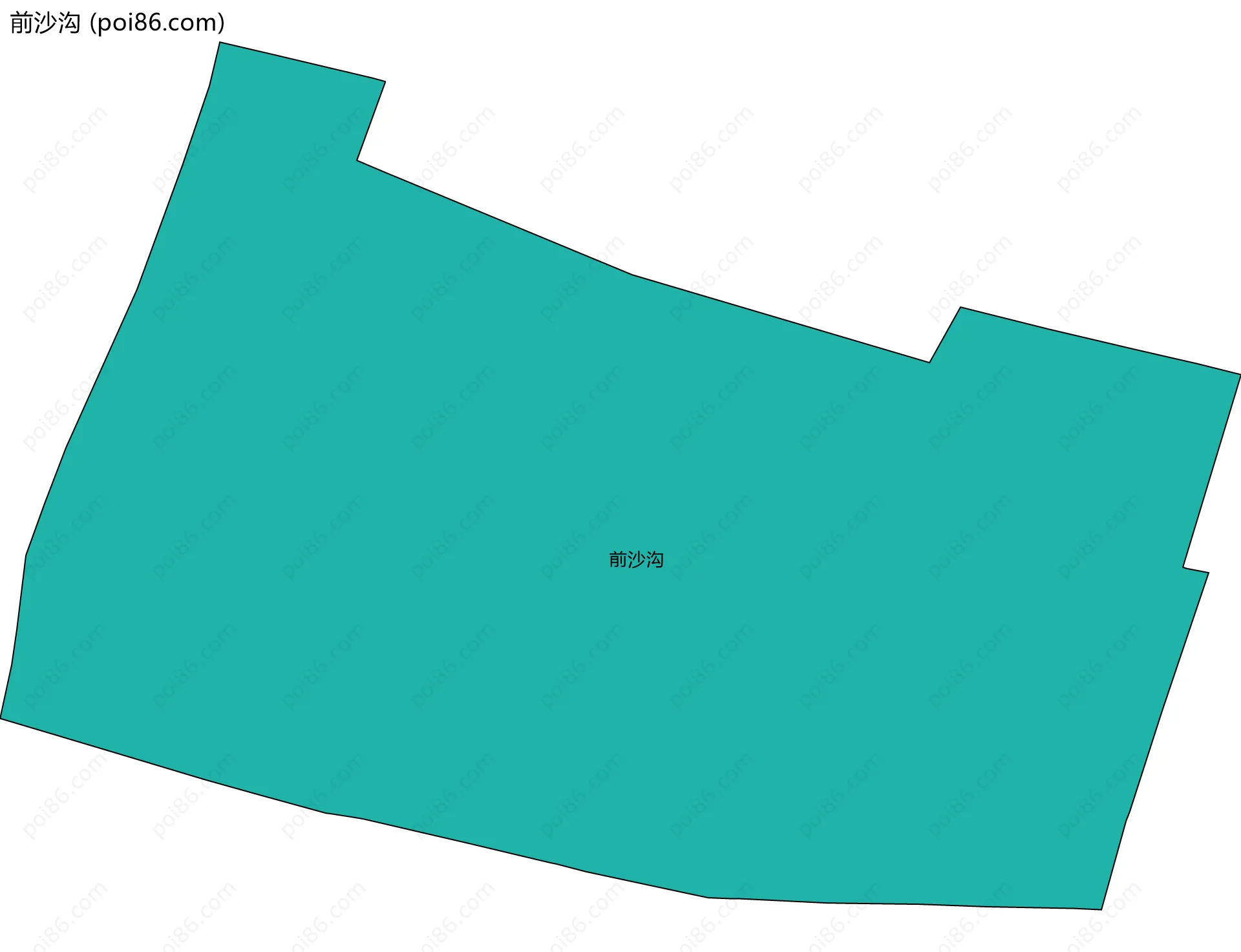 前沙沟边界地图