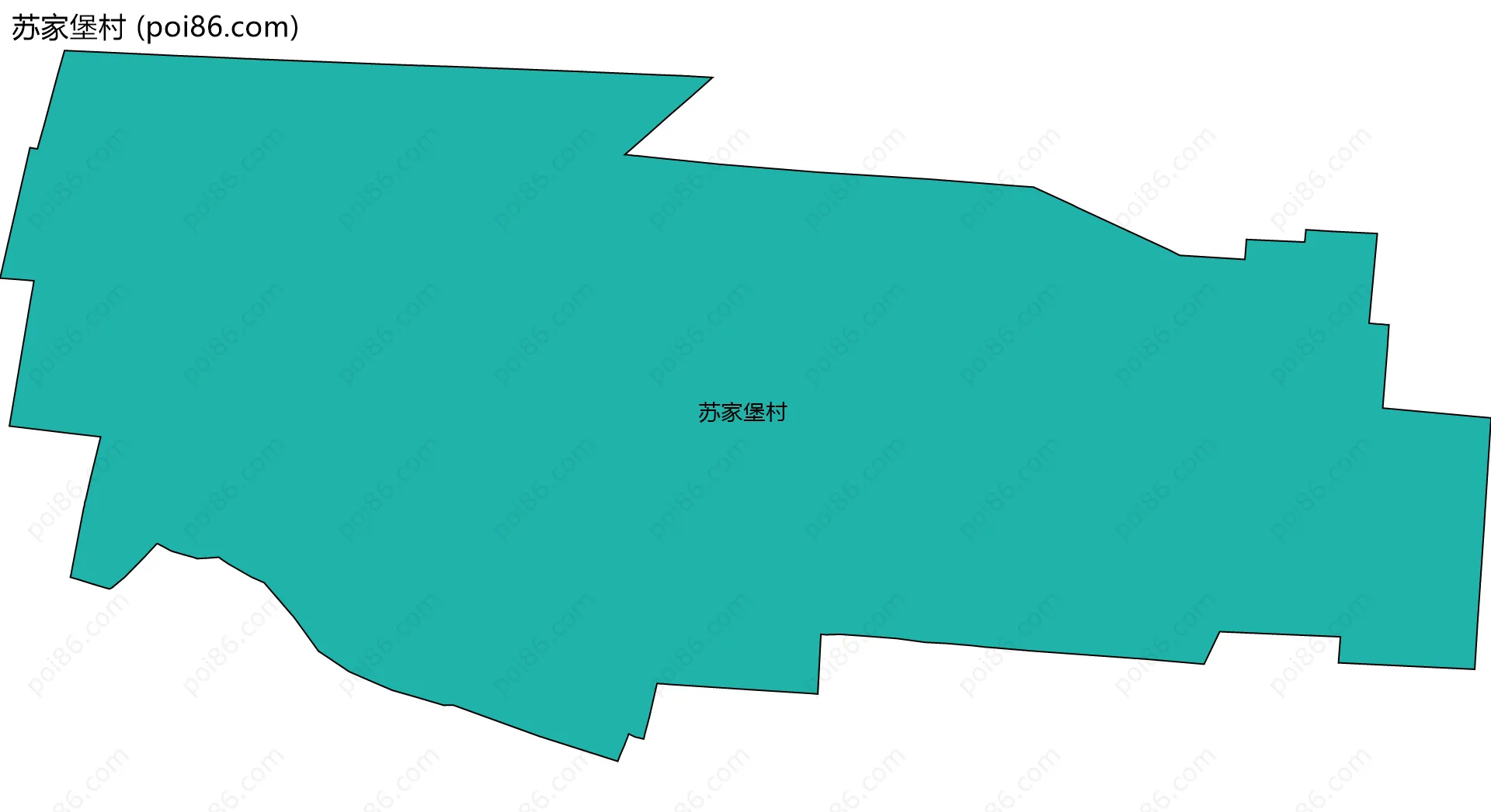 苏家堡村边界地图