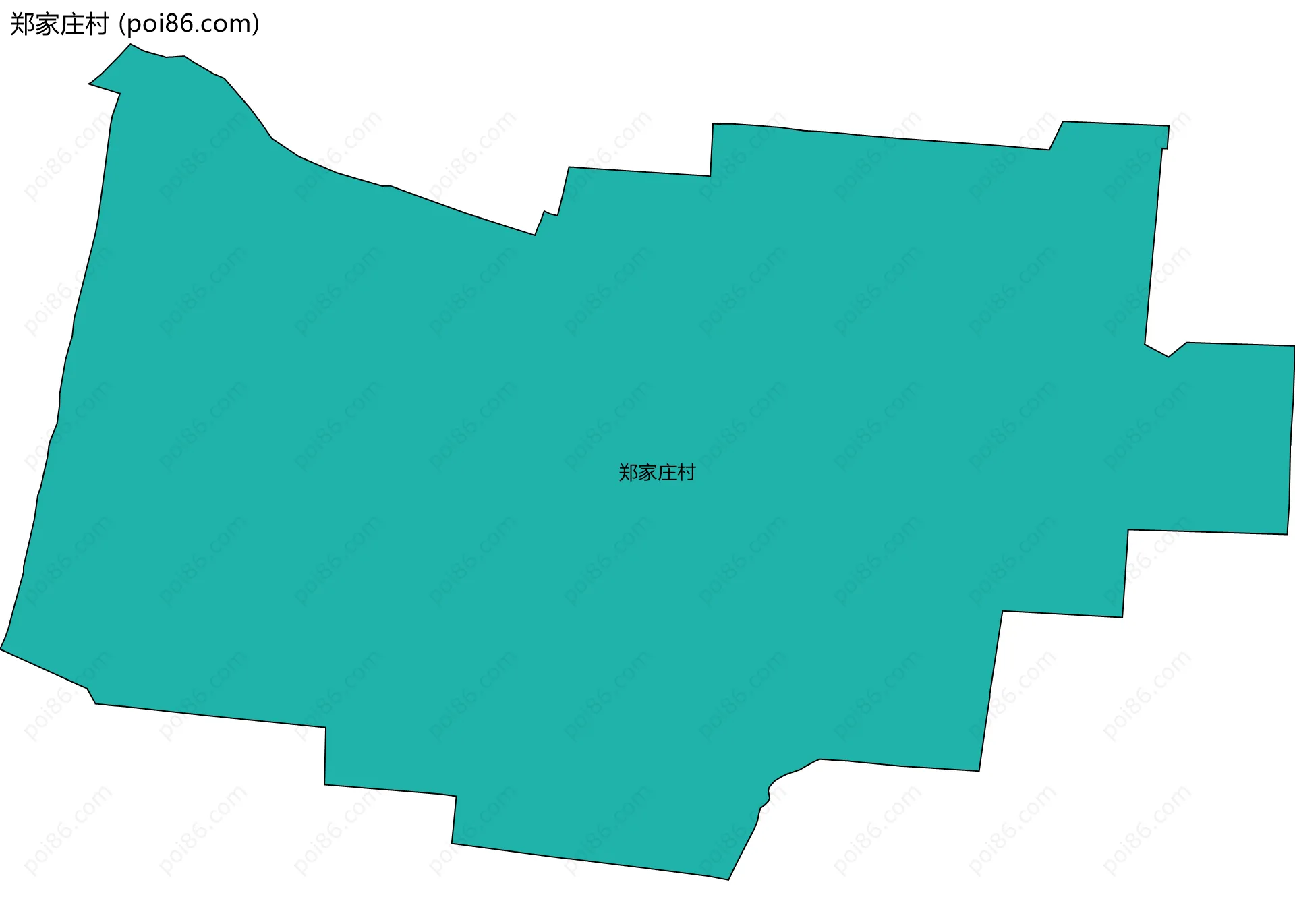 郑家庄村边界地图