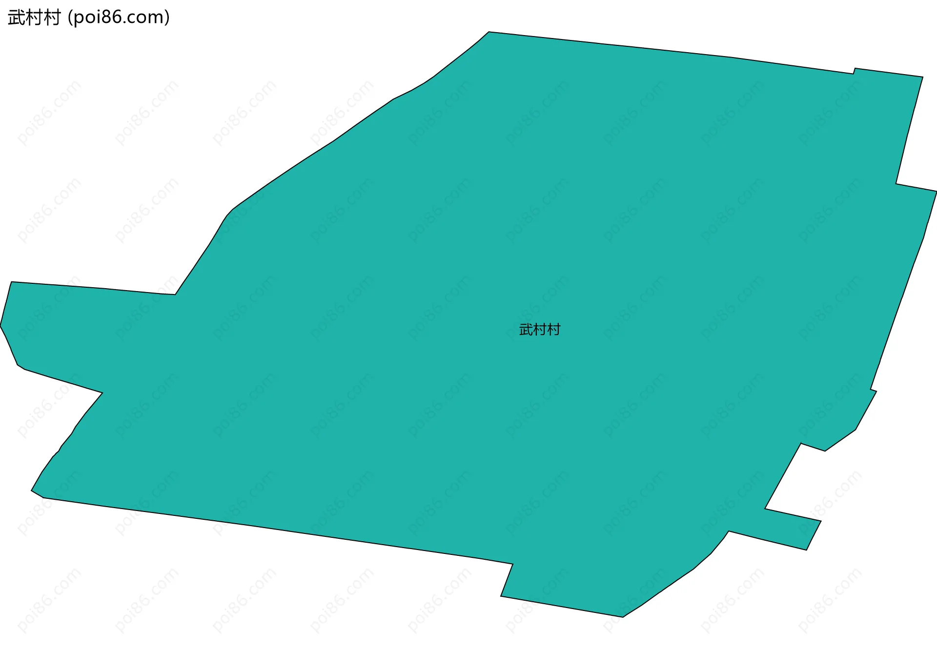 武村村边界地图