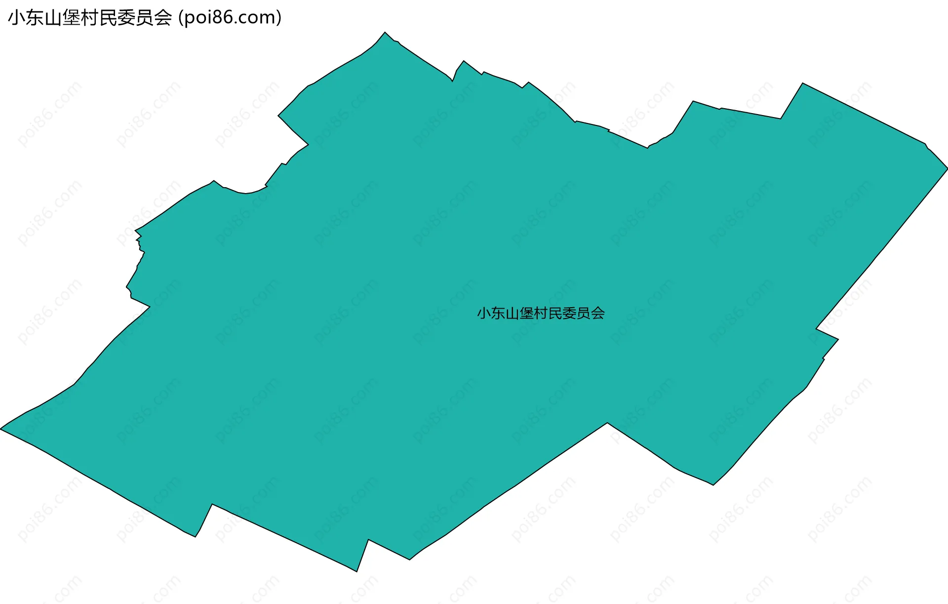 小东山堡村民委员会边界地图