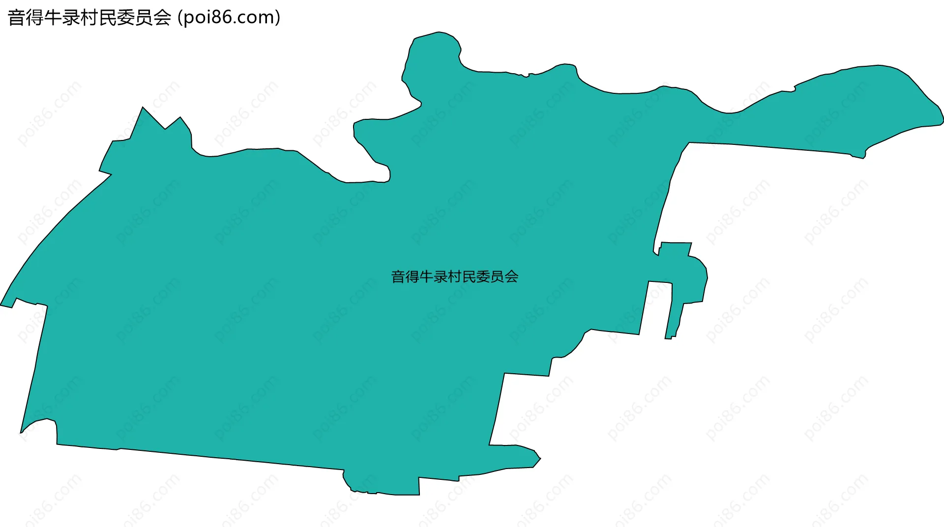 音得牛录村民委员会边界地图