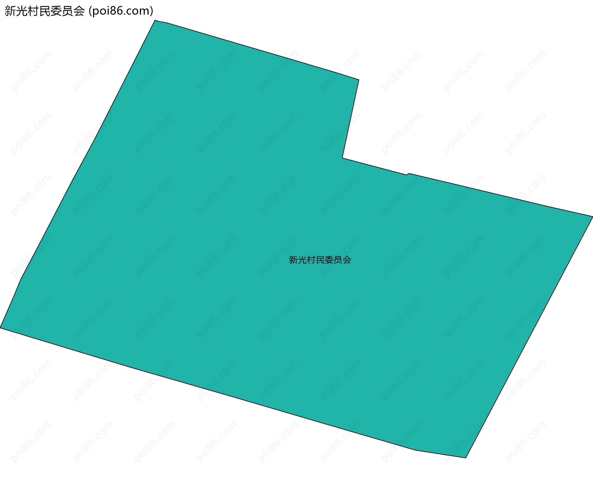 新光村民委员会边界地图