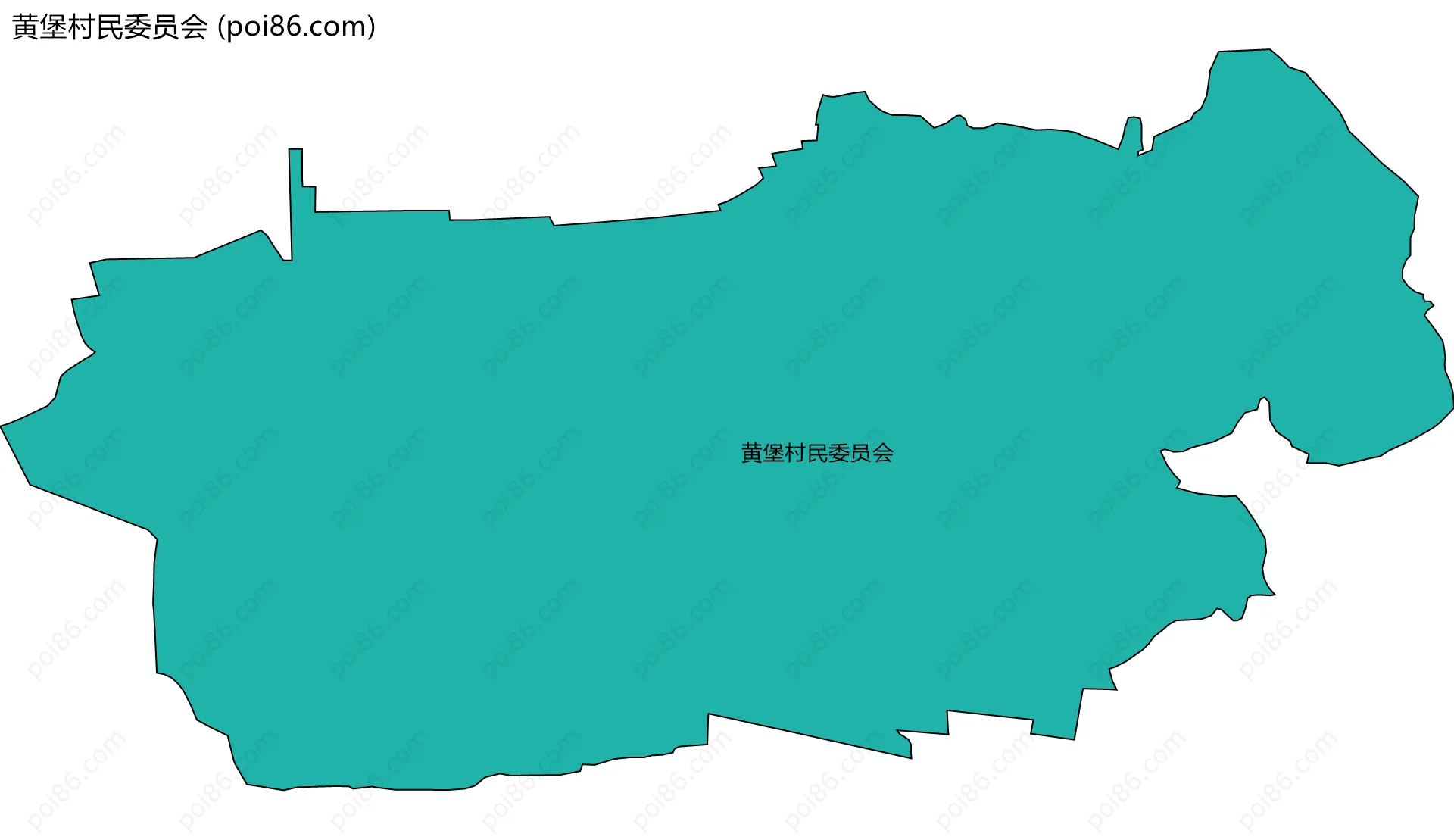 黄堡村民委员会边界地图