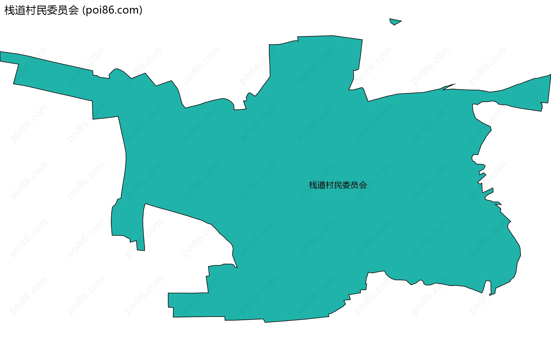 栈道村民委员会边界地图