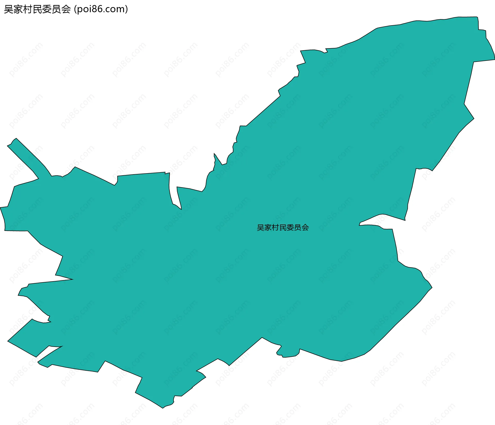 吴家村民委员会边界地图