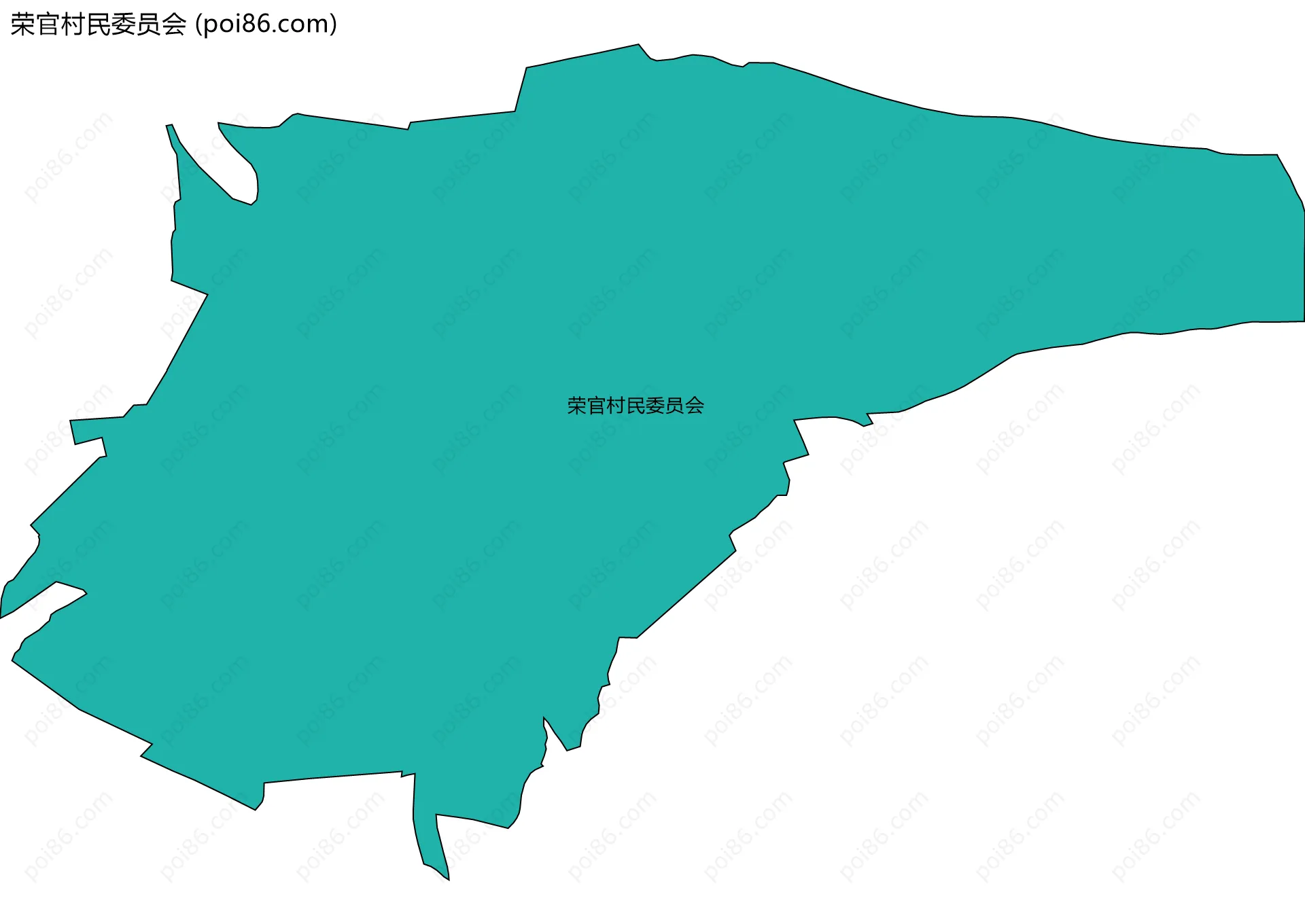 荣官村民委员会边界地图