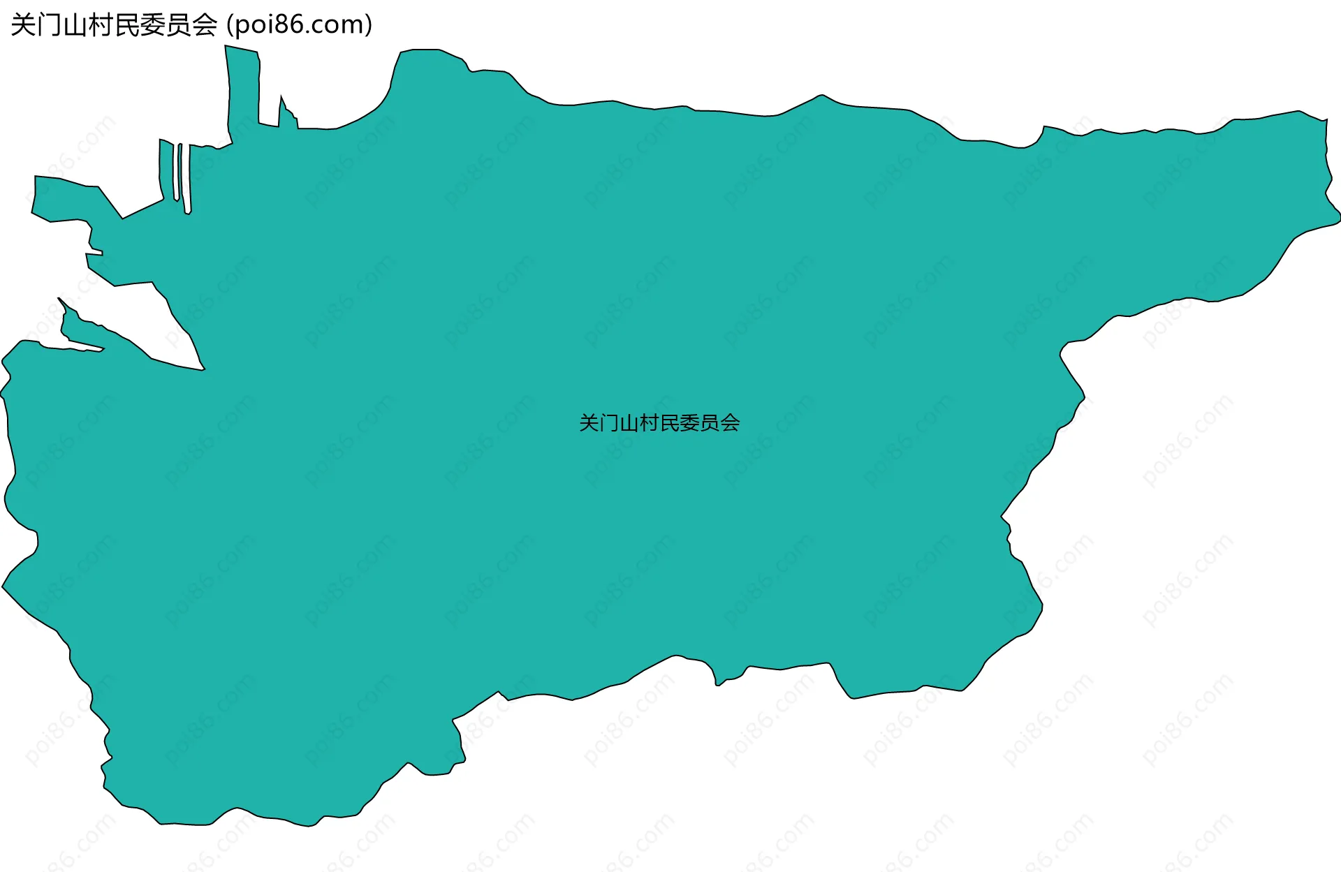 关门山村民委员会边界地图