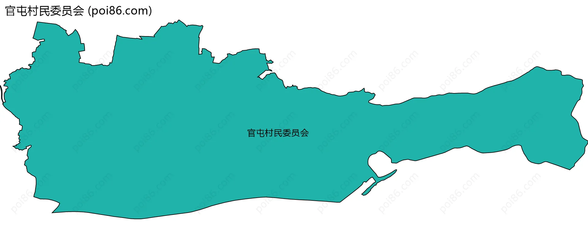 官屯村民委员会边界地图