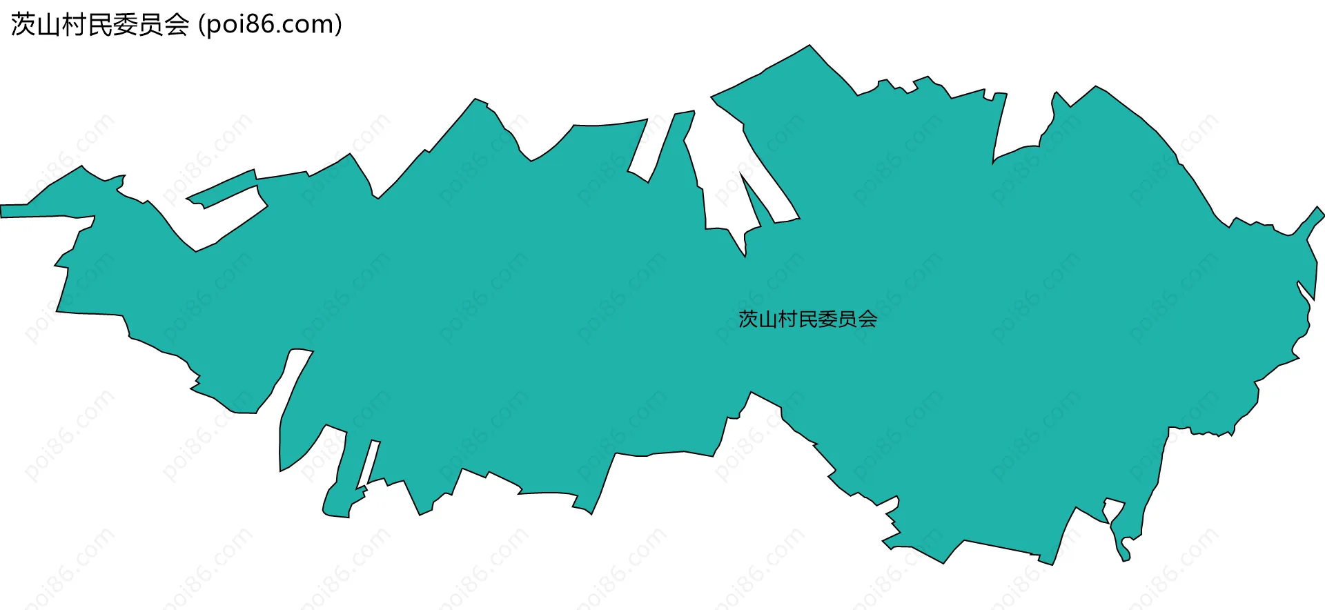 茨山村民委员会边界地图