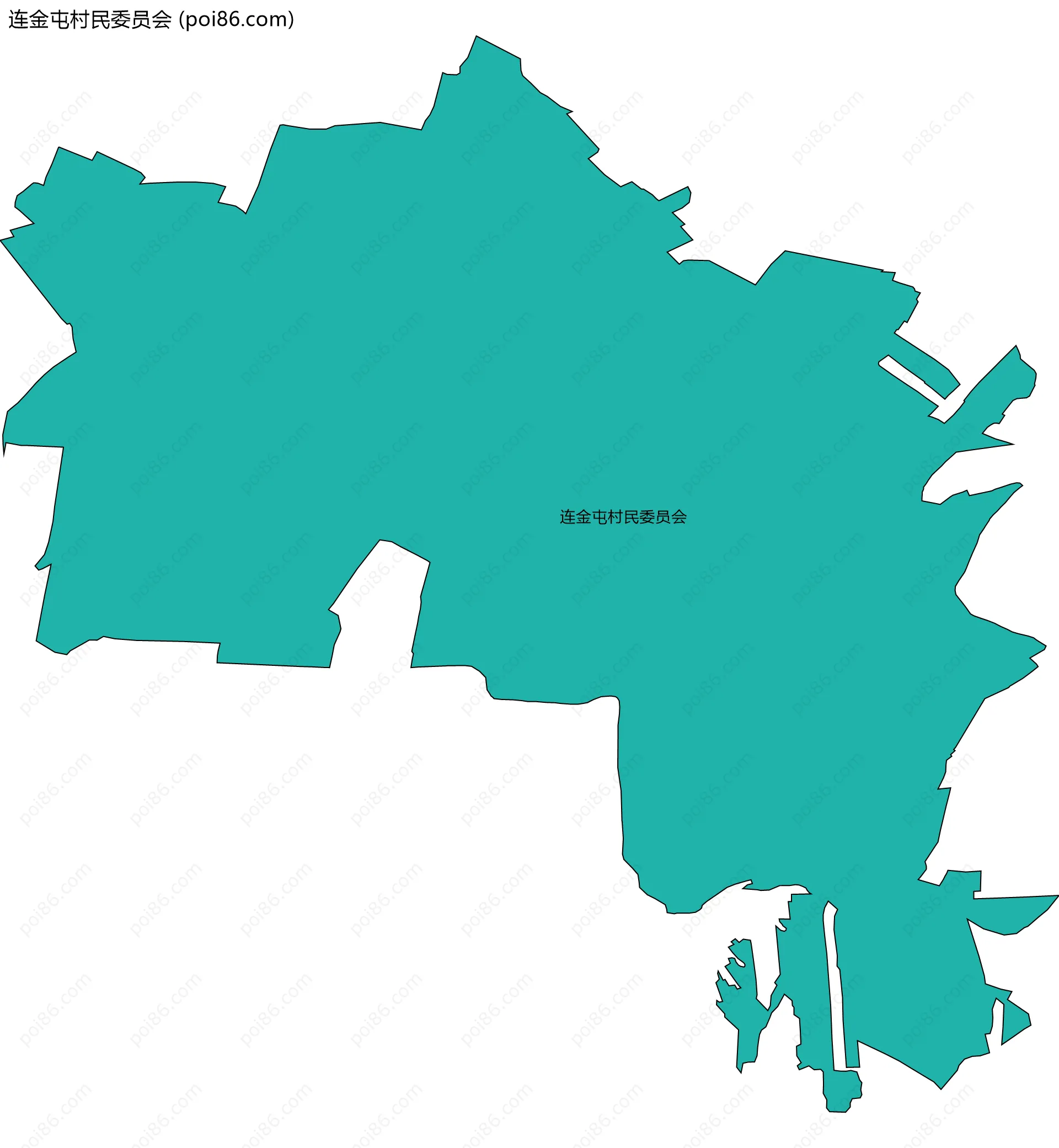 连金屯村民委员会边界地图