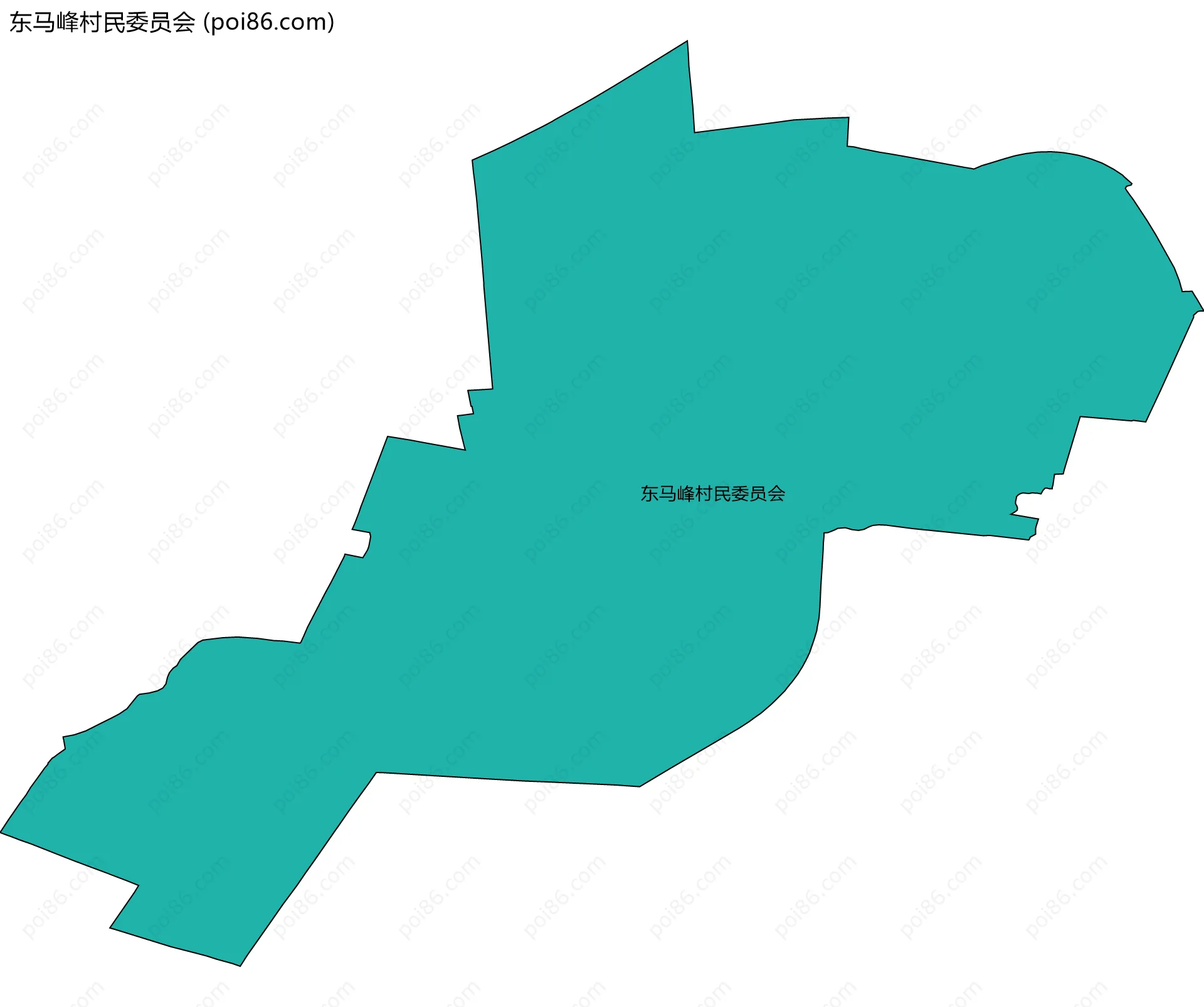东马峰村民委员会边界地图