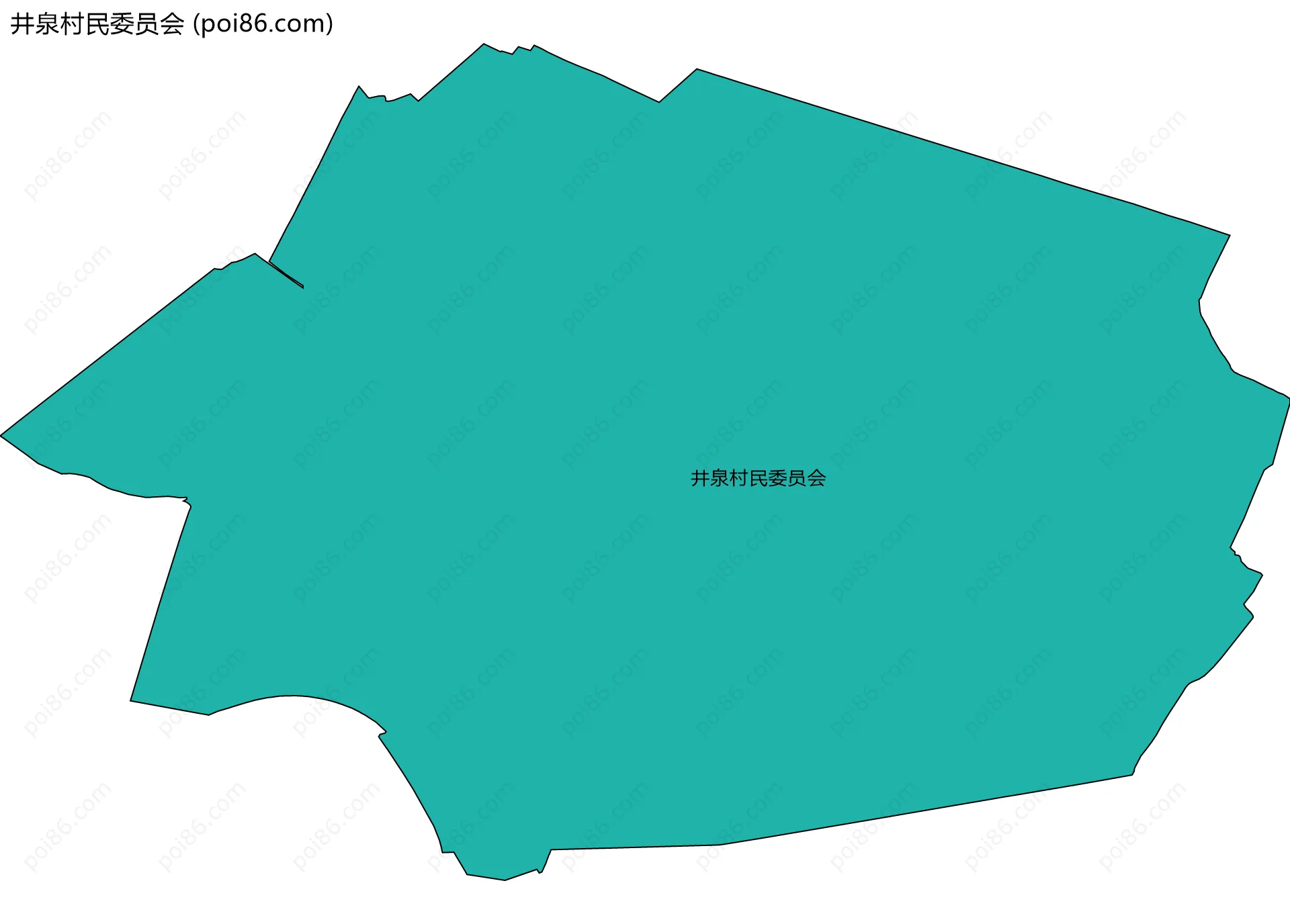 井泉村民委员会边界地图