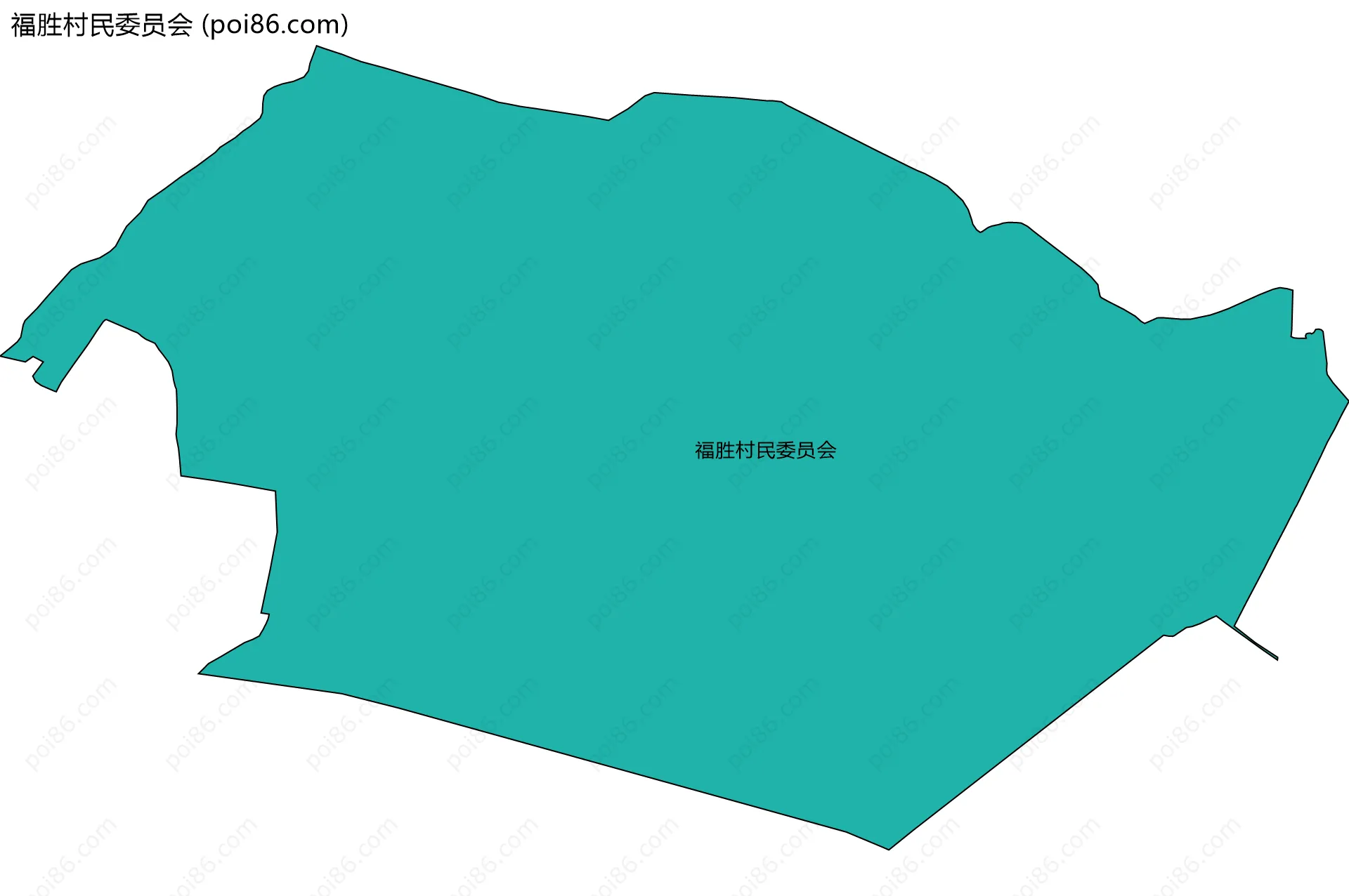 福胜村民委员会边界地图