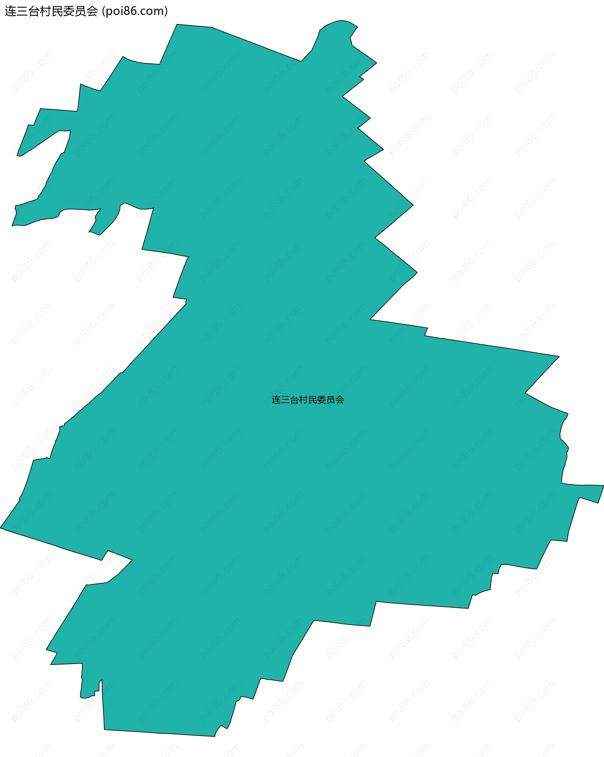 连三台村民委员会边界地图