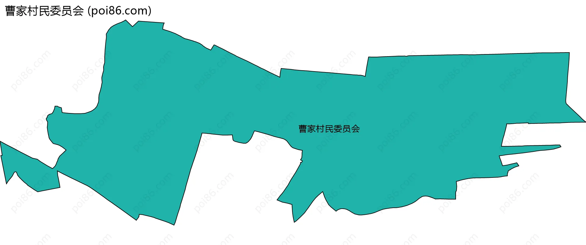 曹家村民委员会边界地图