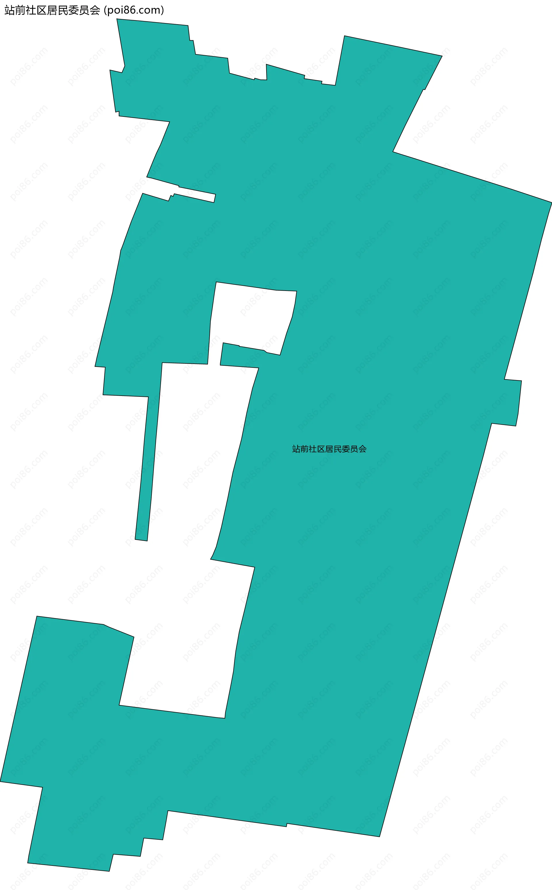 站前社区居民委员会边界地图