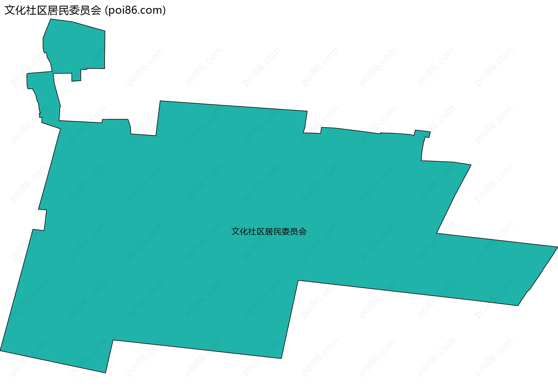 文化社区居民委员会边界地图