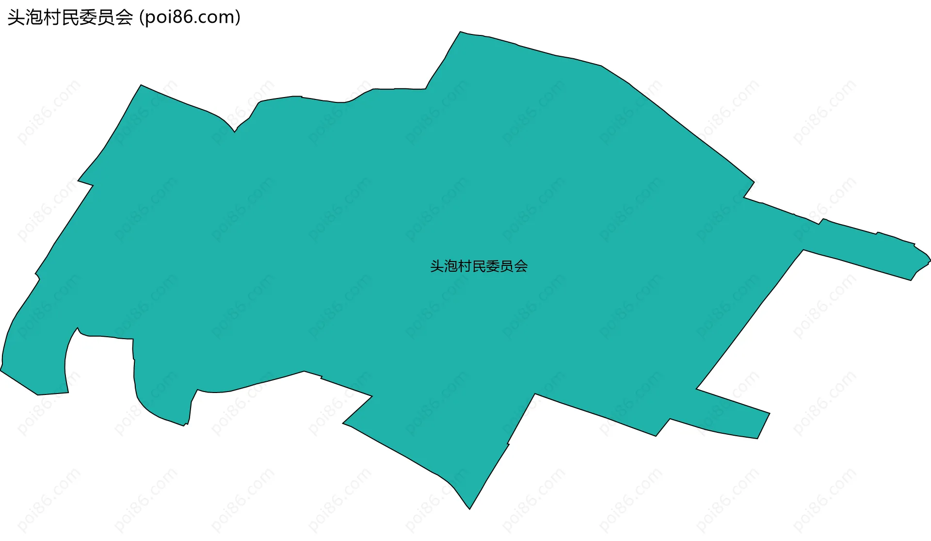 头泡村民委员会边界地图