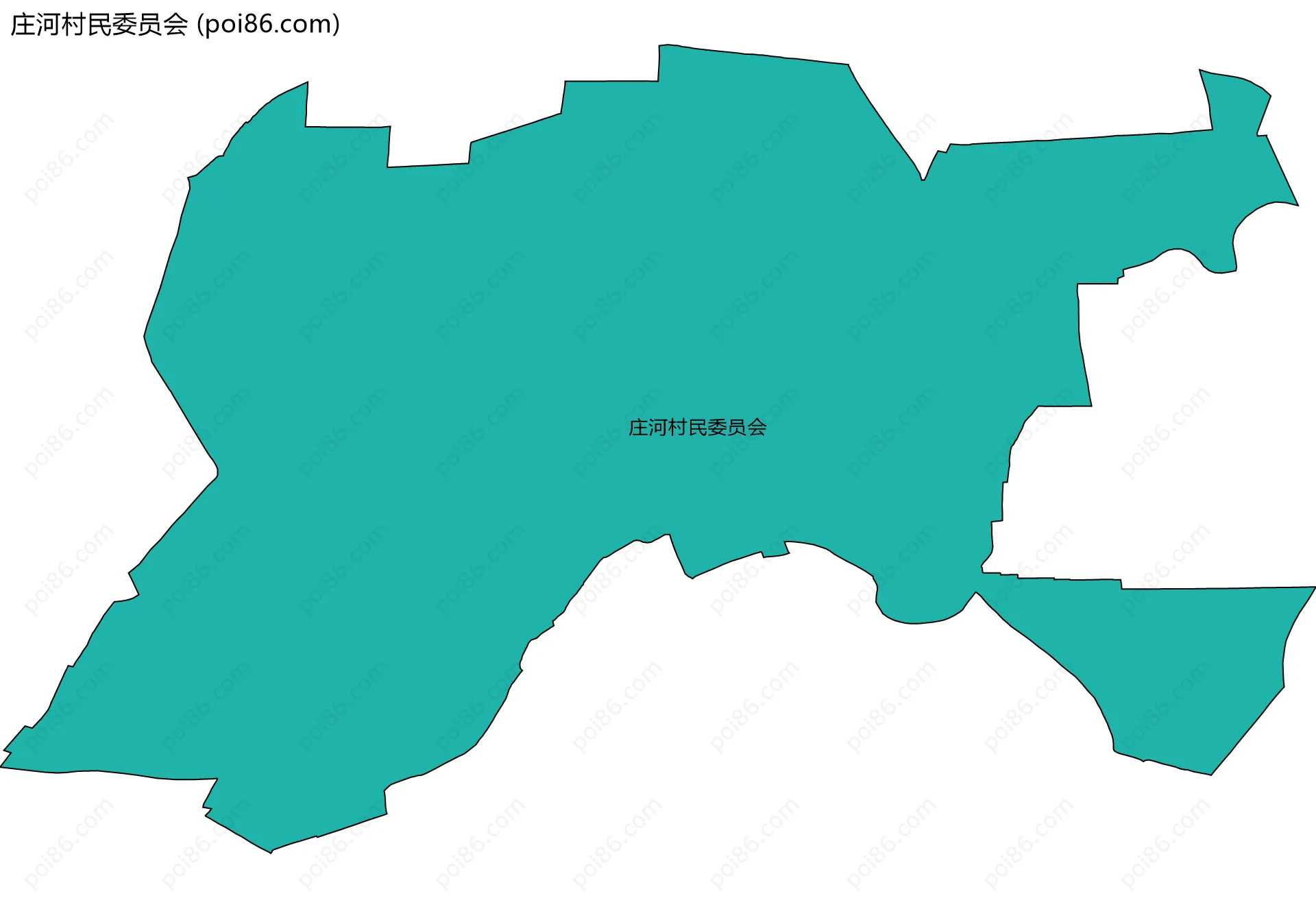 庄河村民委员会边界地图