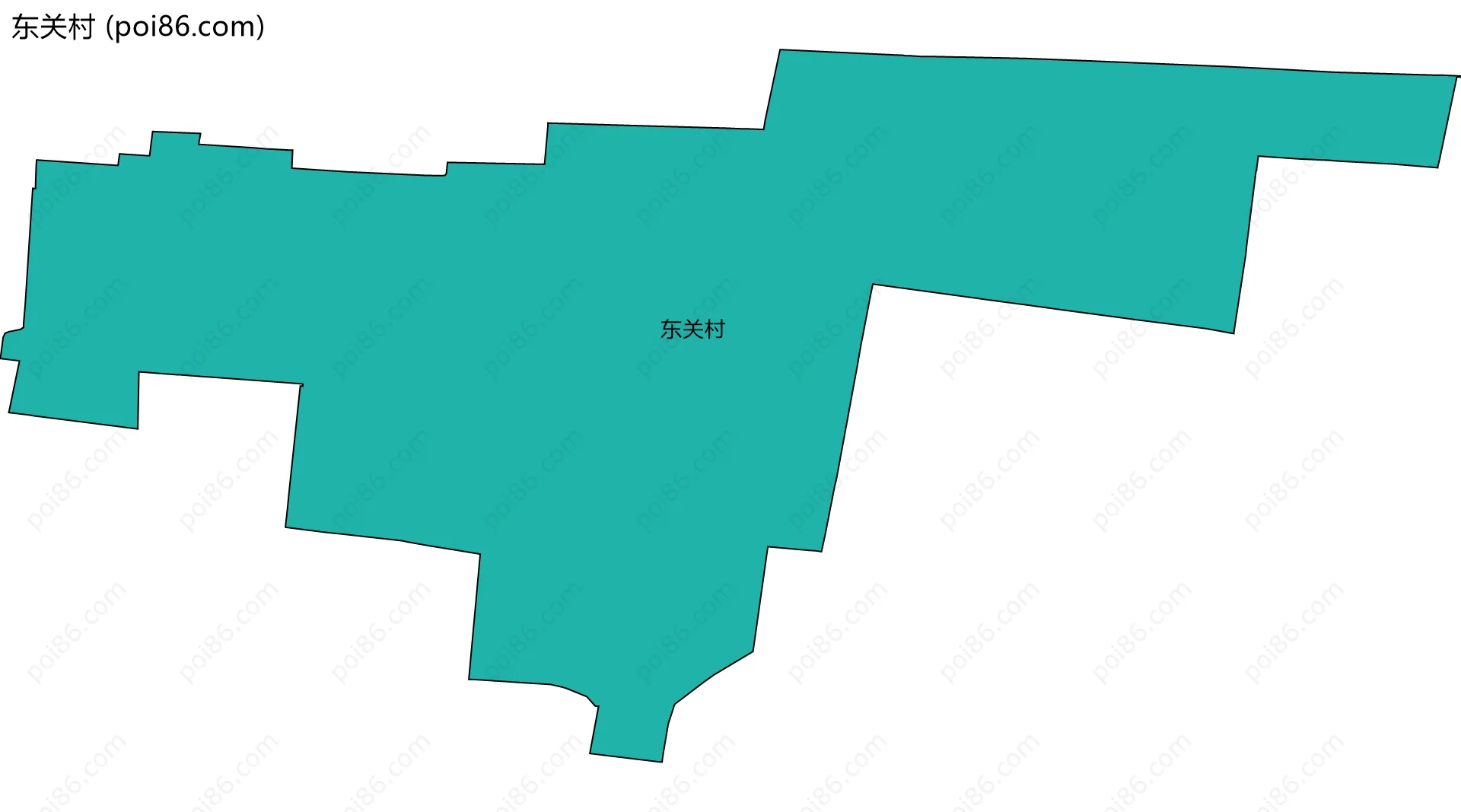 东关村边界地图