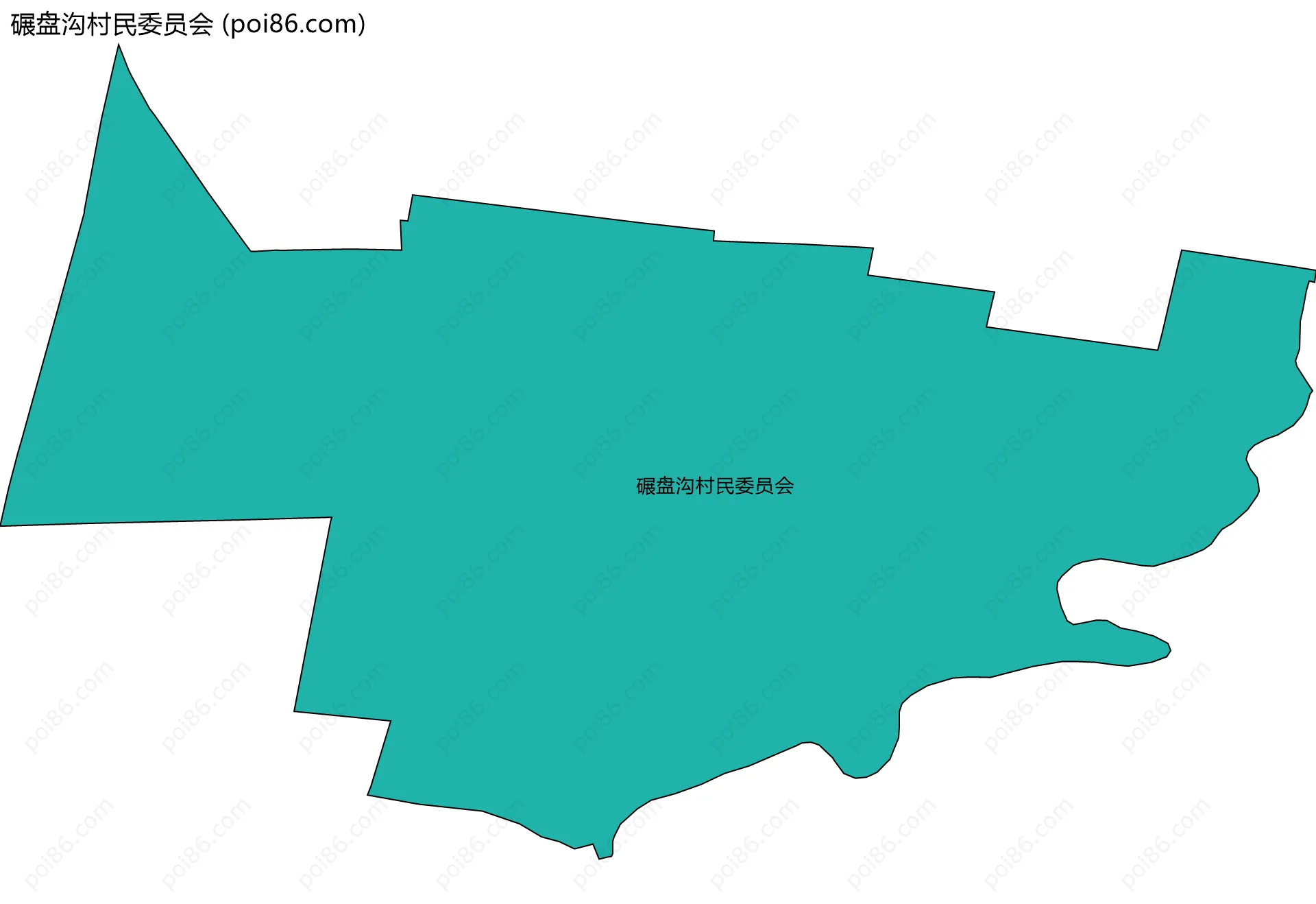 碾盘沟村民委员会边界地图