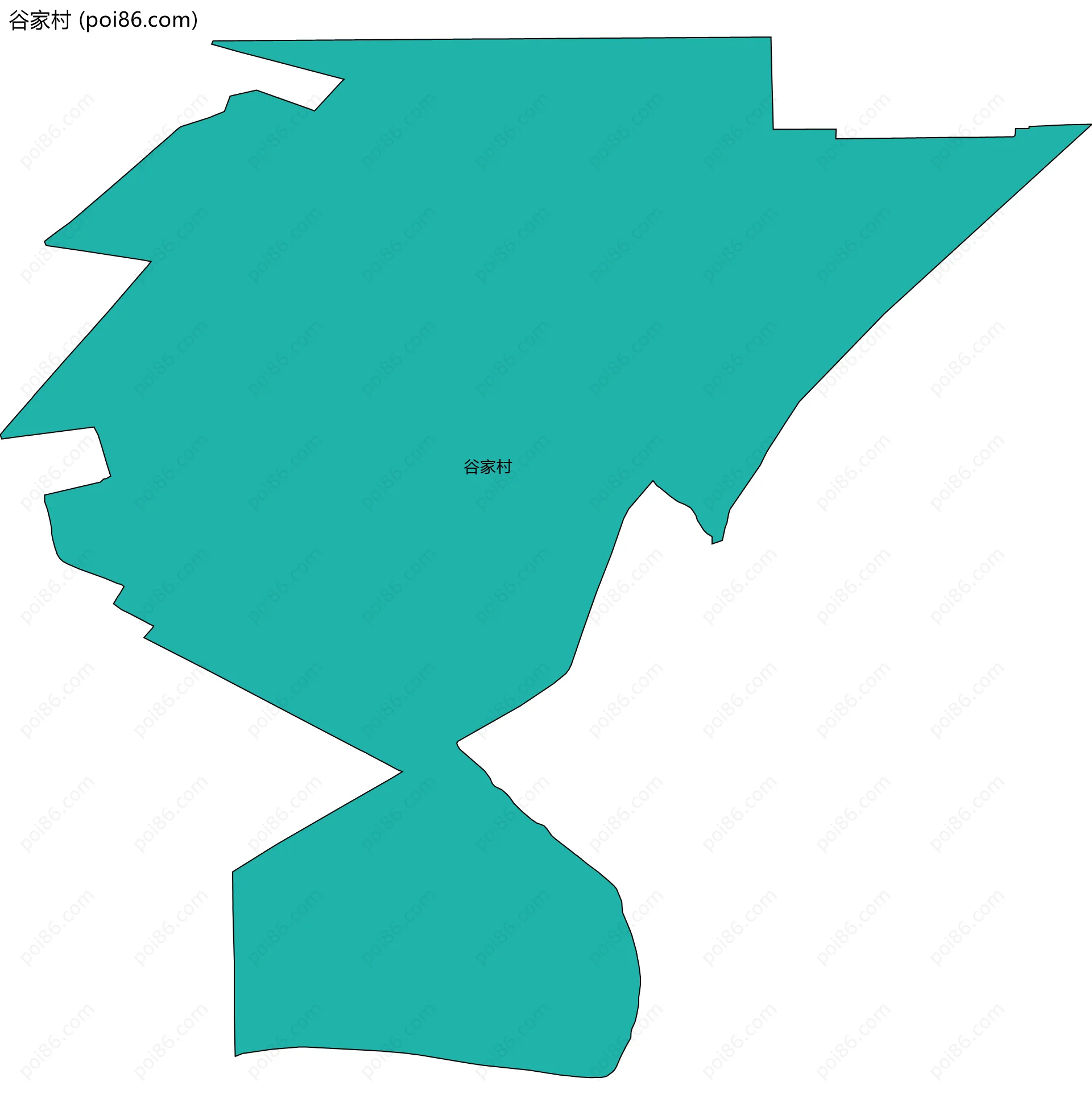 谷家村边界地图