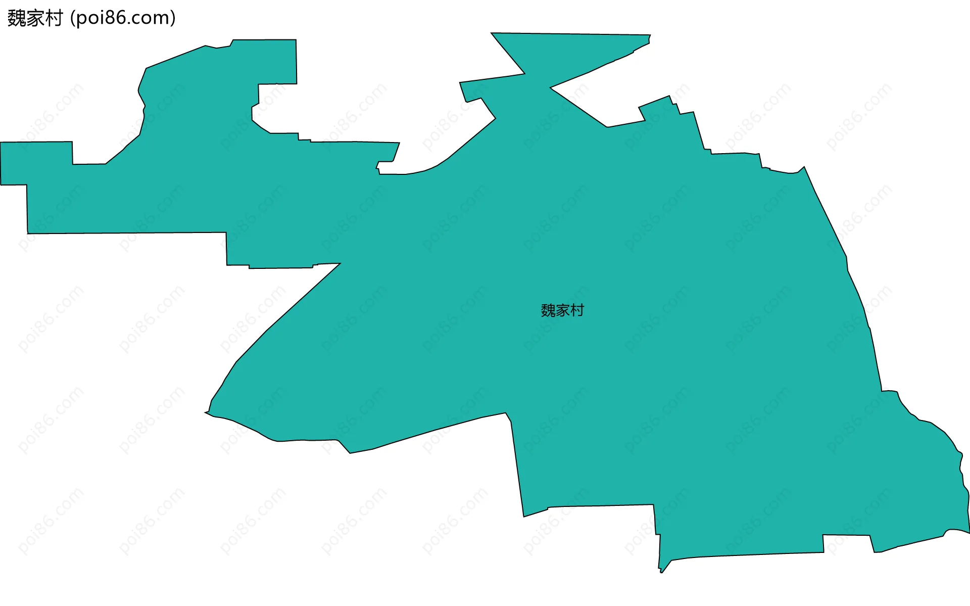 魏家村边界地图