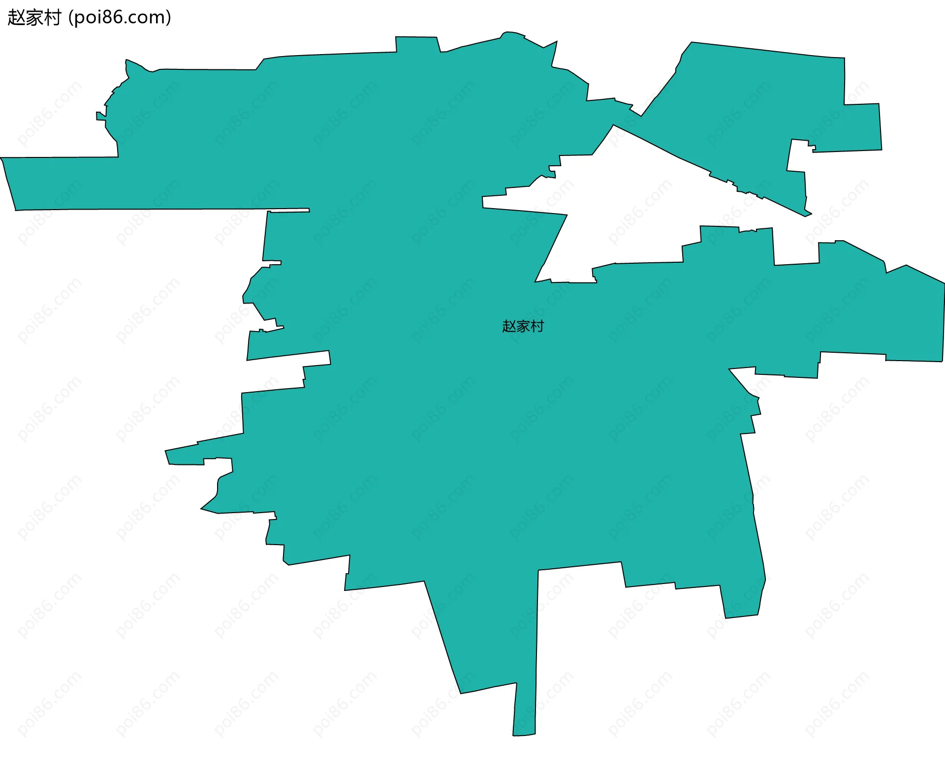 赵家村边界地图