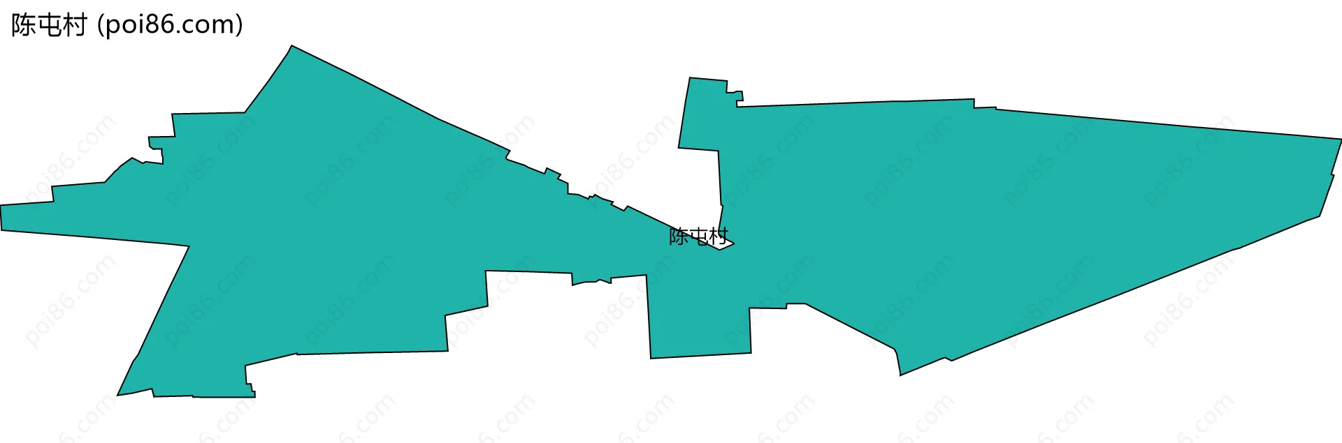 陈屯村边界地图