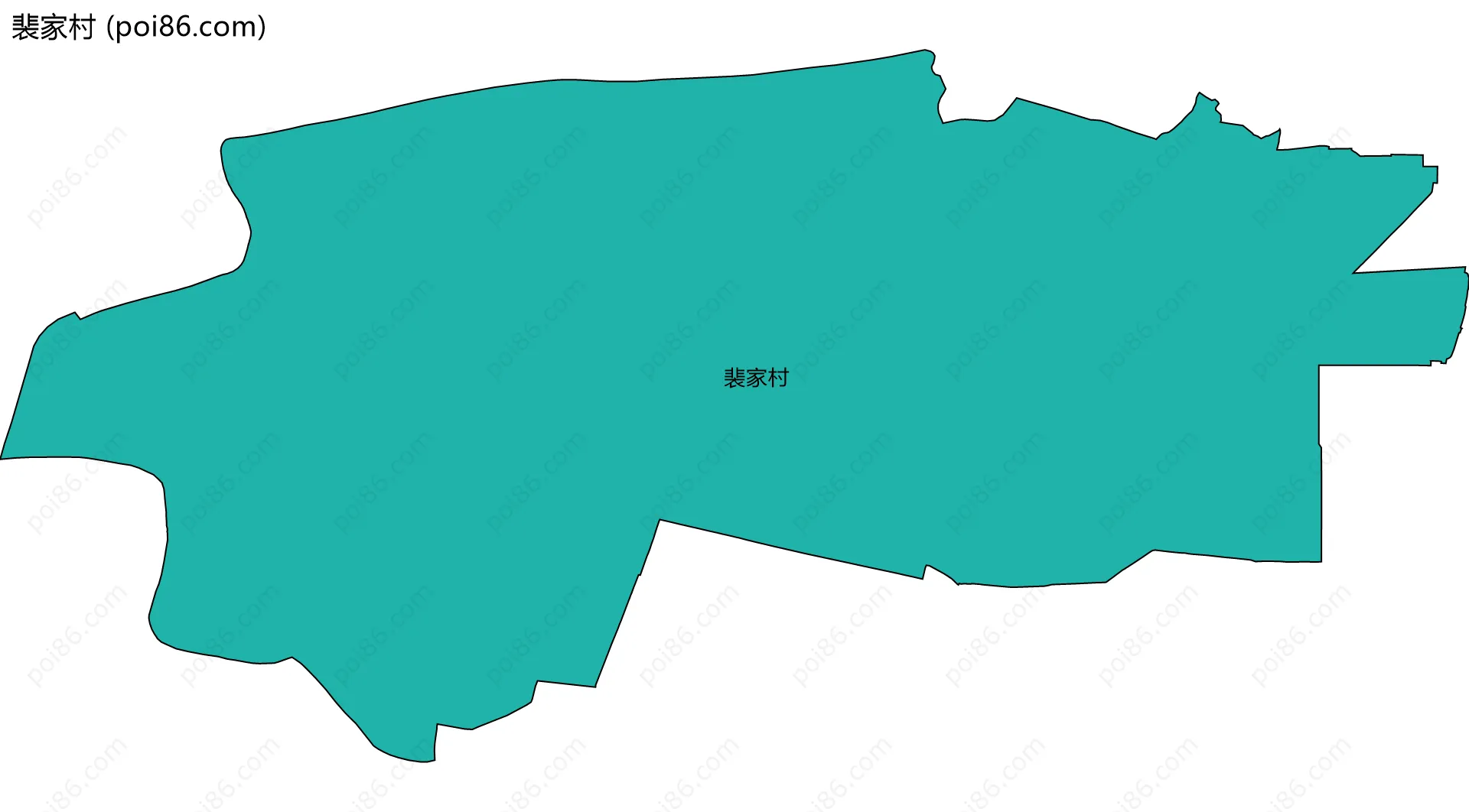 裴家村边界地图