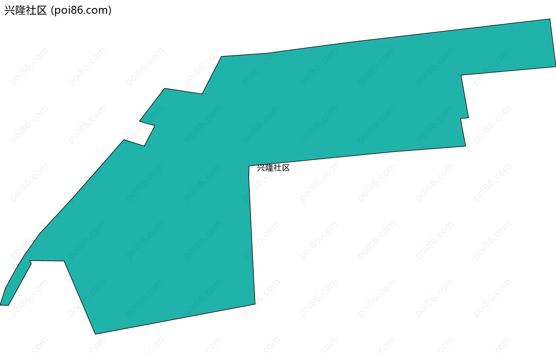 兴隆社区边界地图