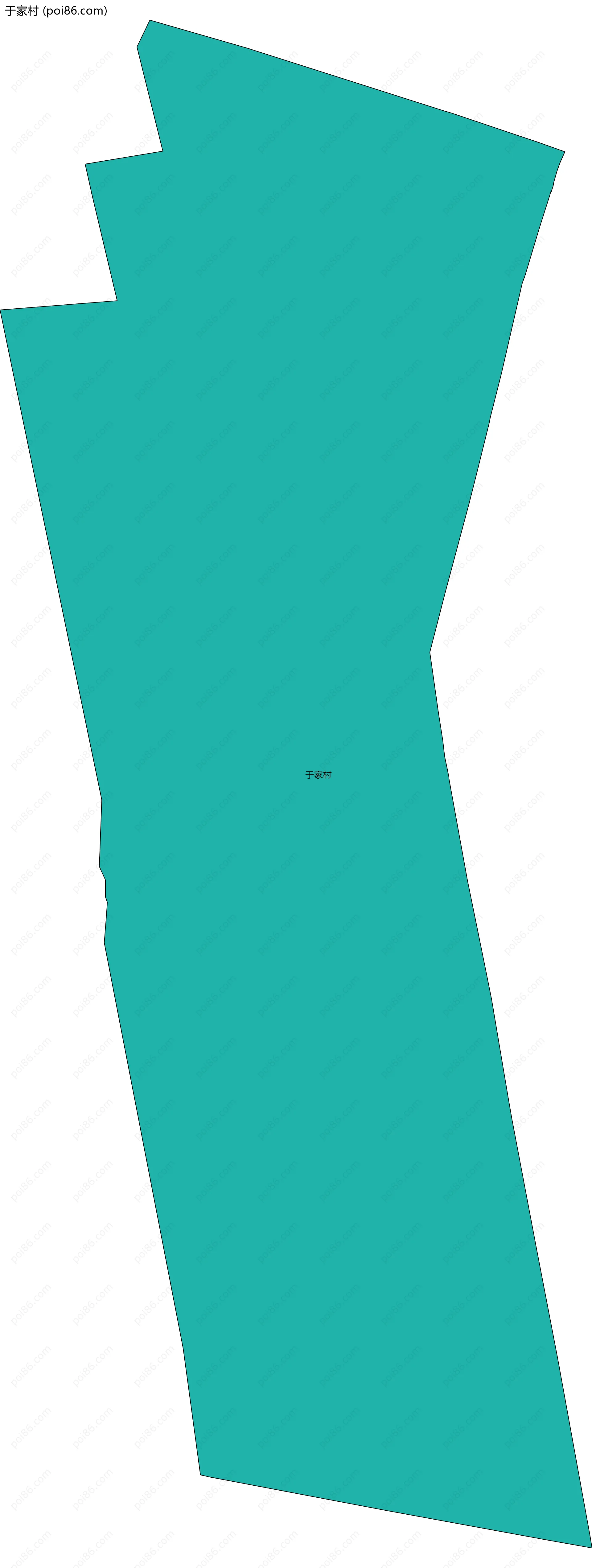 于家村边界地图