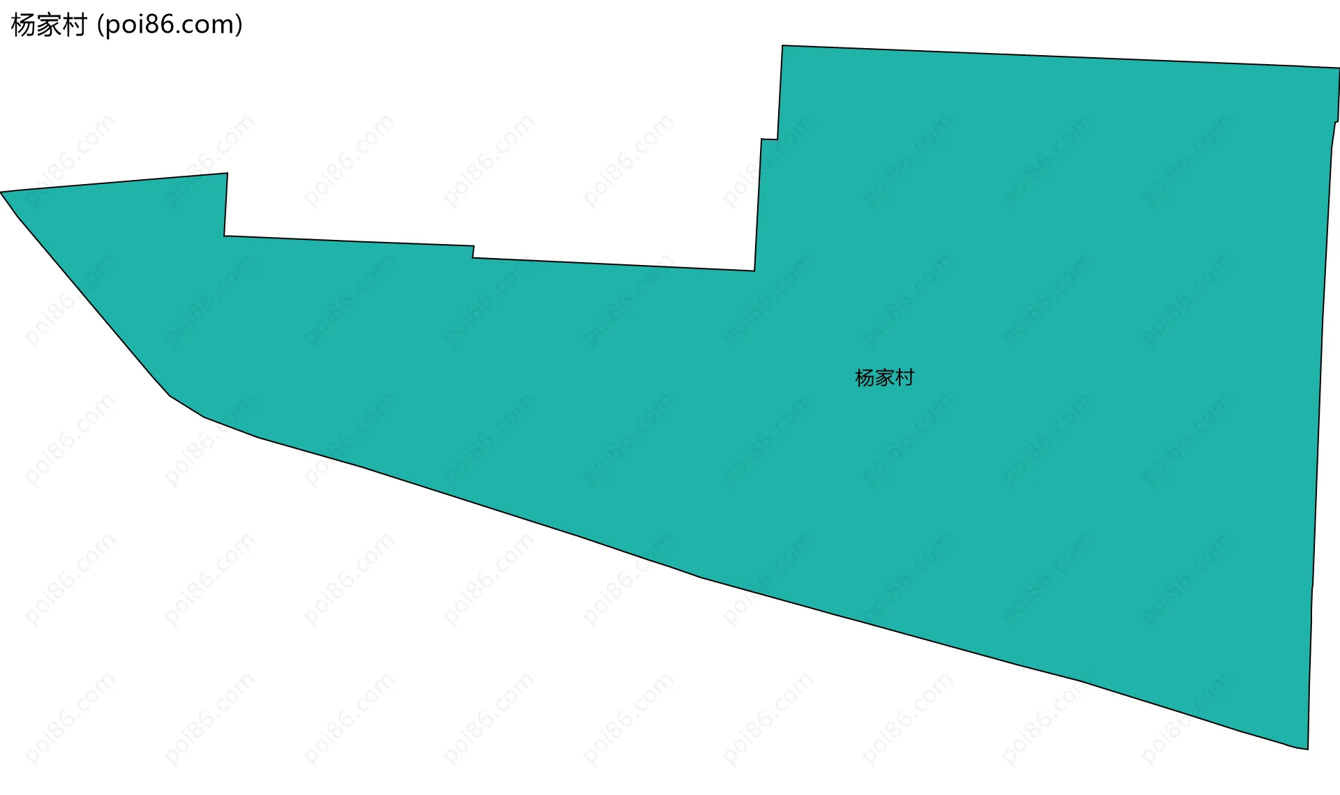 杨家村边界地图