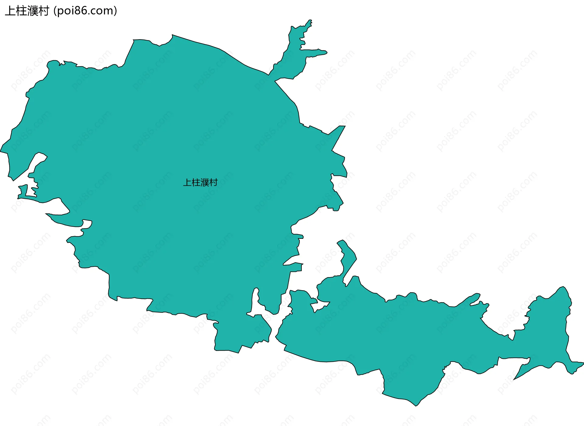 上柱濮村边界地图