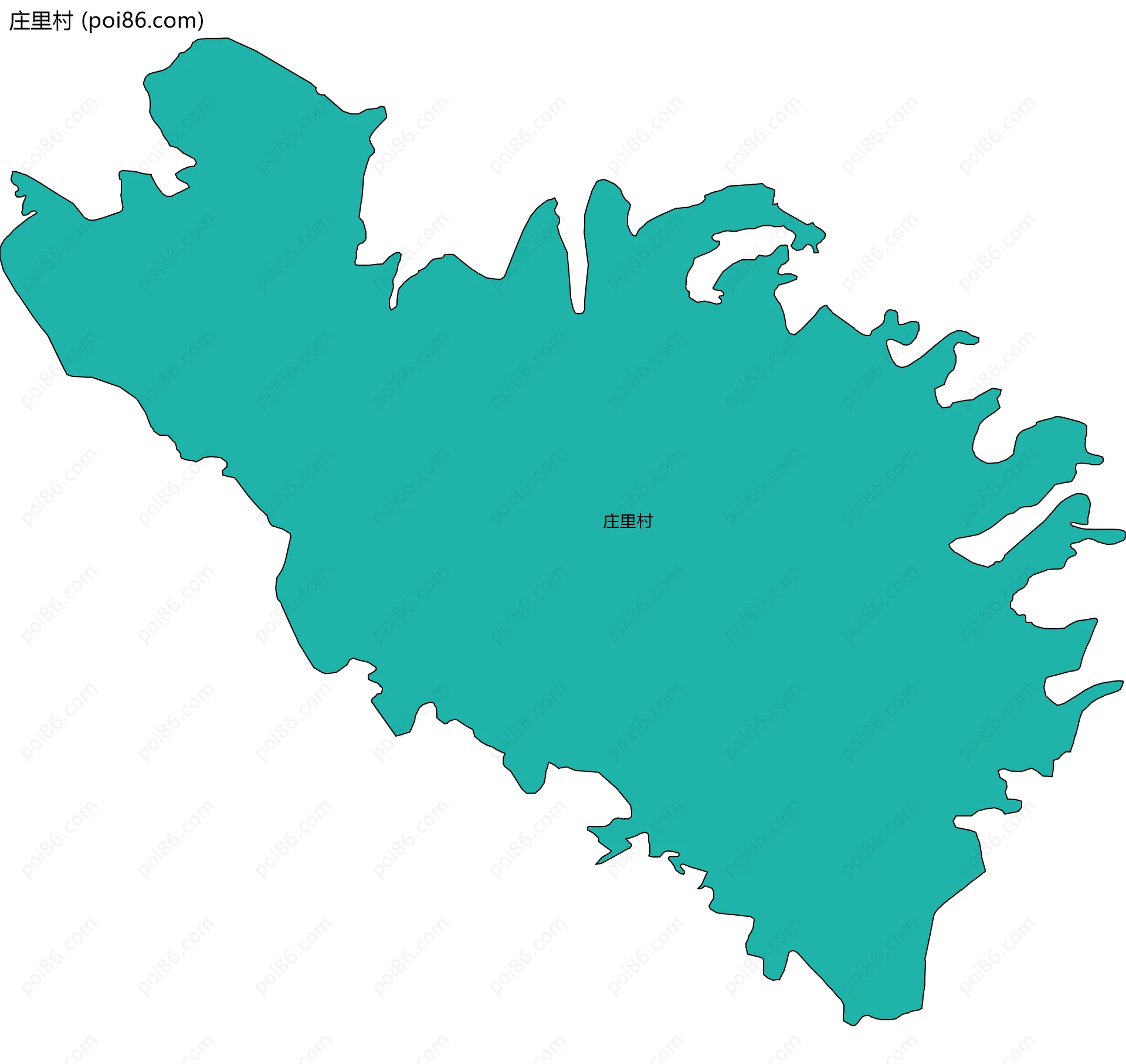 庄里村边界地图