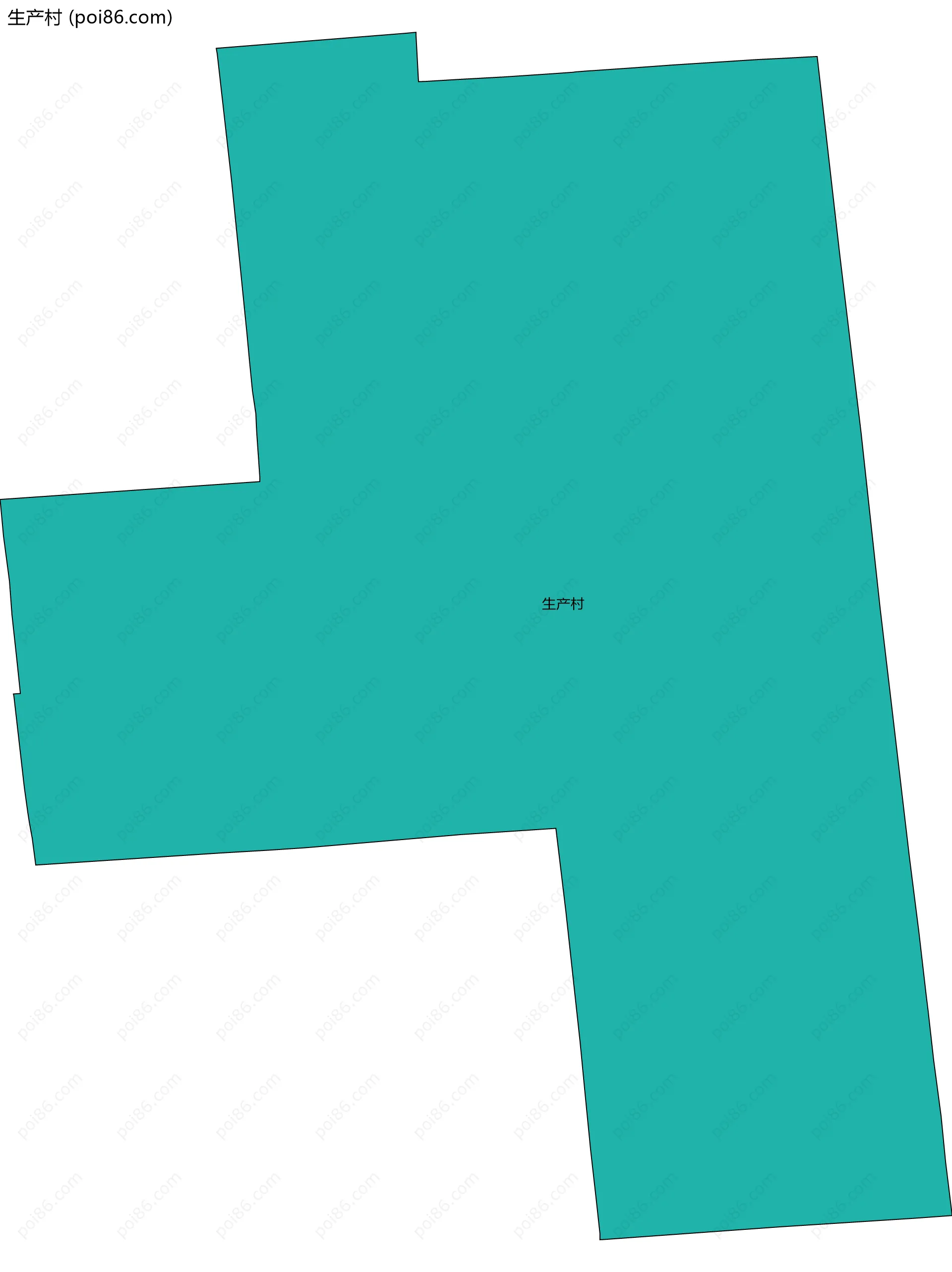 生产村边界地图