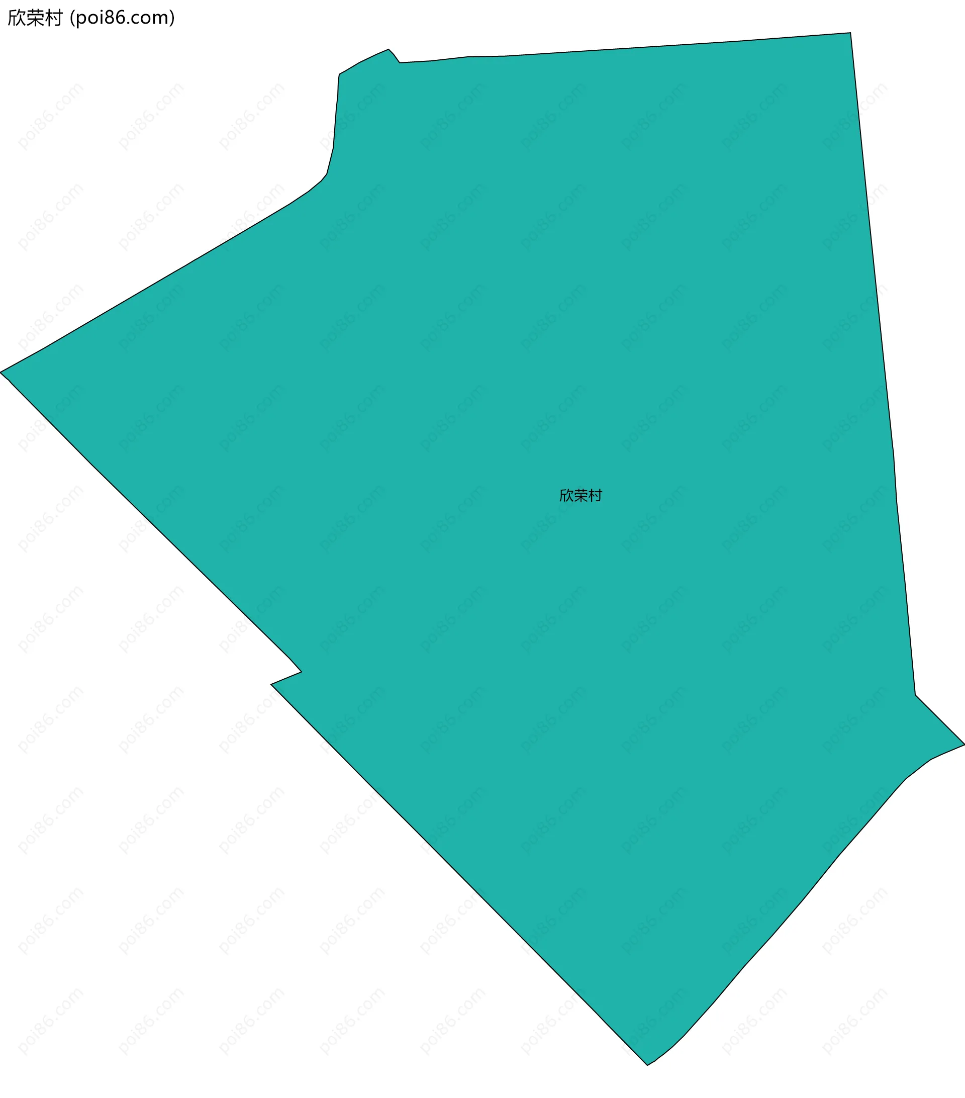 欣荣村边界地图