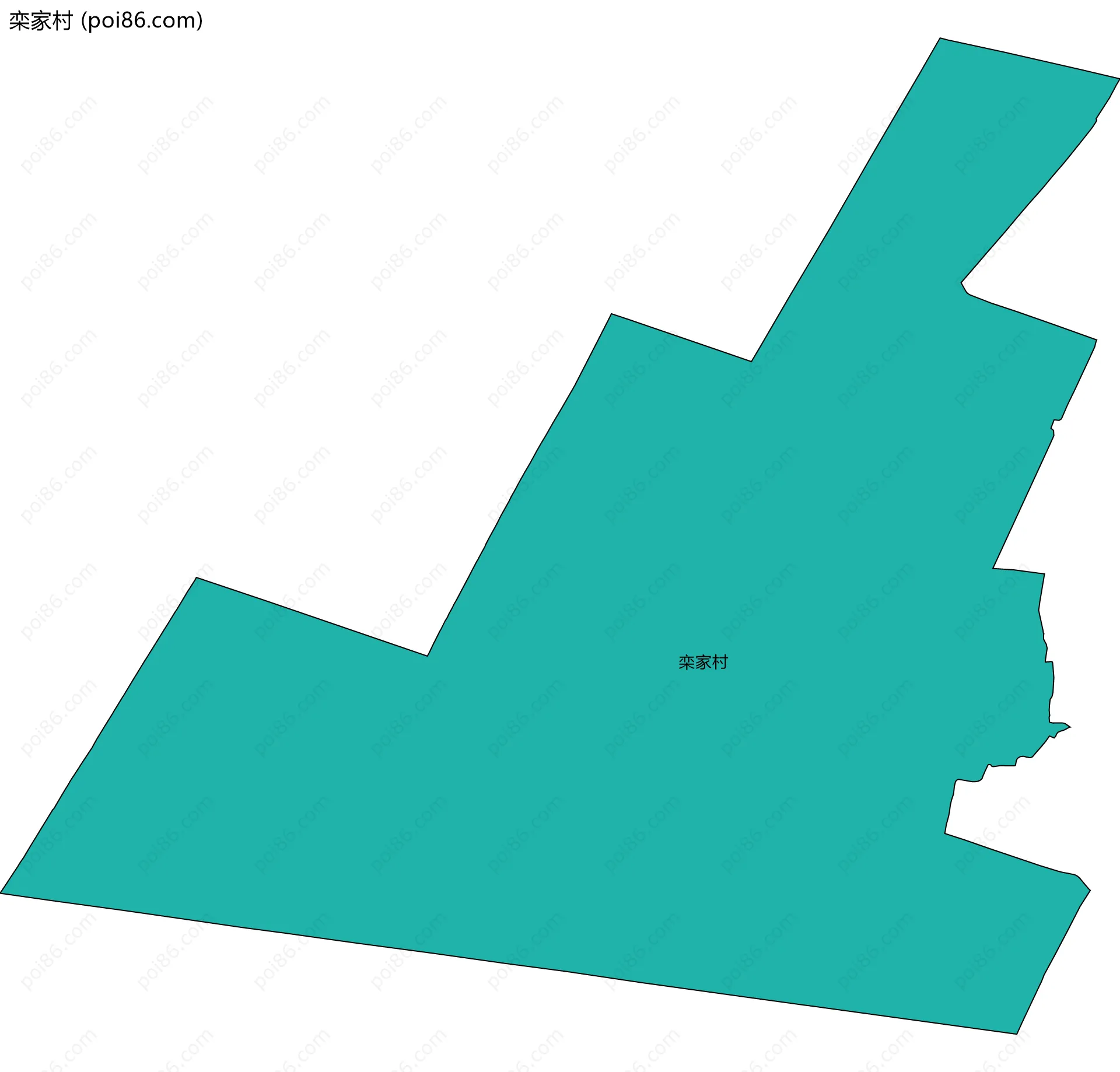 栾家村边界地图