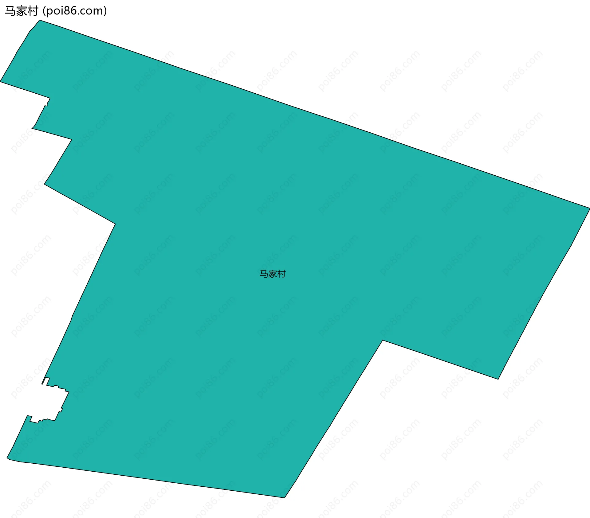 马家村边界地图